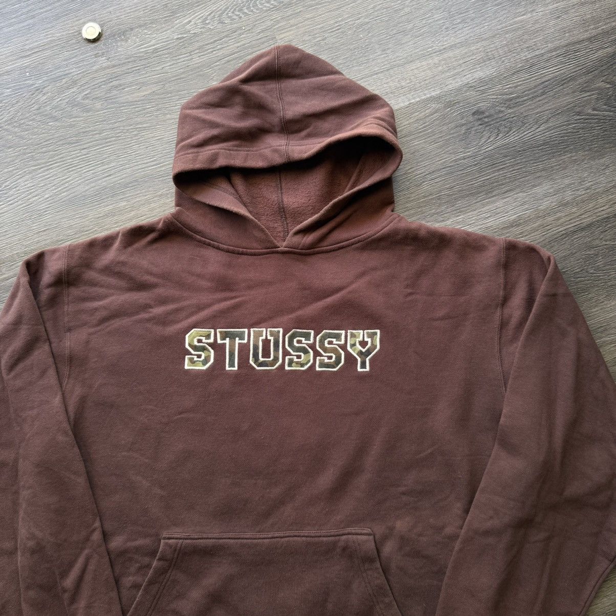 Stussy Stussy Brown Hoodie 90's Size US L / EU 52-54 / 3 - 2 Thumbnail