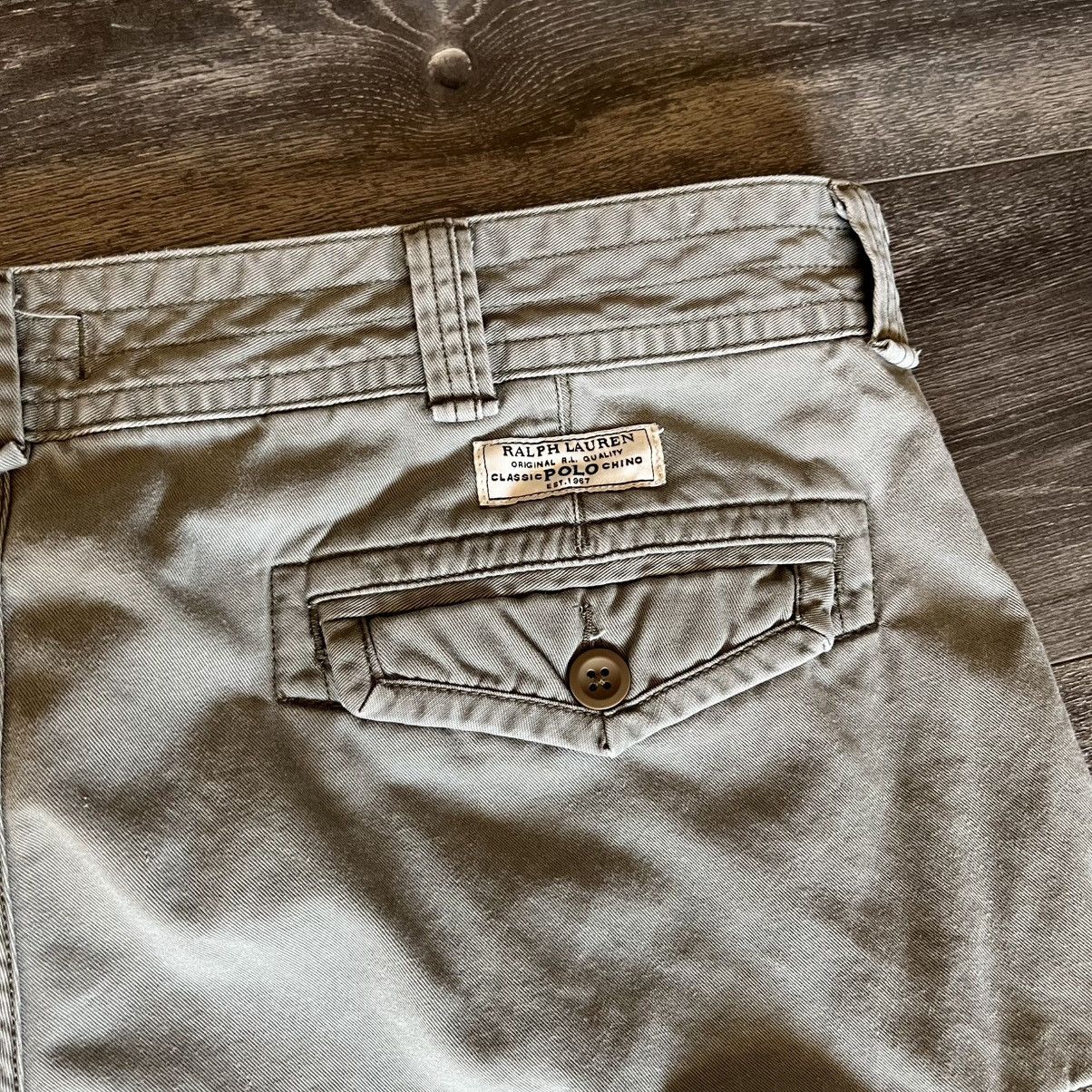 Polo Ralph Lauren Vintage 2000s Polo Ralph Lauren Cargo Light Olive Shorts 38 Size US 38 / EU 54 - 5 Thumbnail