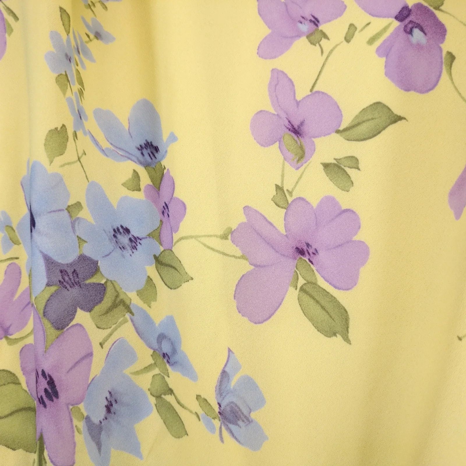 Vintage California Concepts Yellow Floral Sleeveless Maxi Dress Sz11 Size M / US 6-8 / IT 42-44 - 10 Thumbnail
