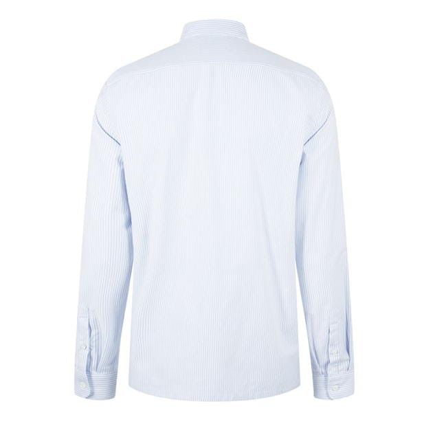 Prada PRADA Pinstripe Logo Shirt Size US L / EU 52-54 / 3 - 6 Thumbnail