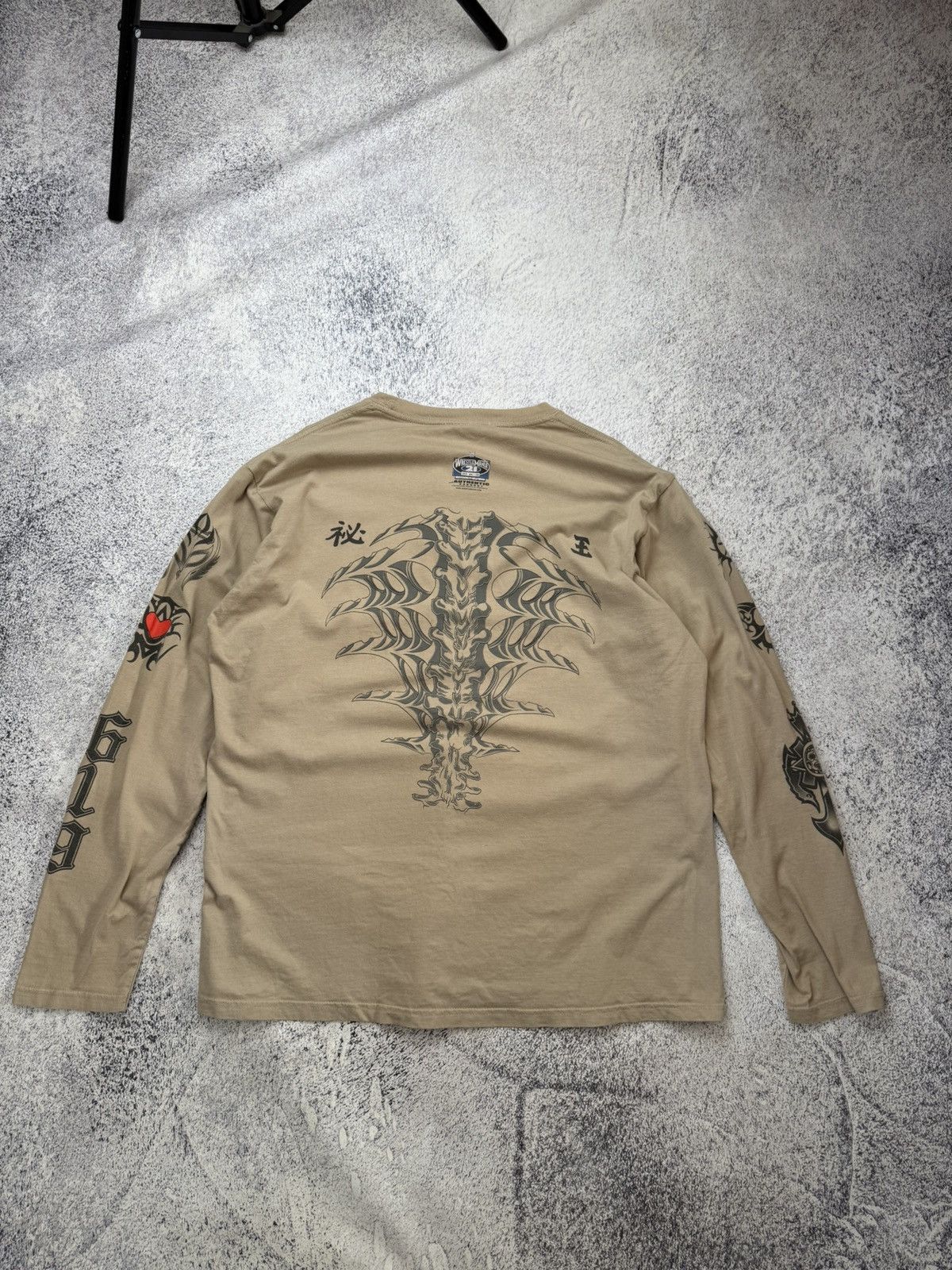 WWE Vintage 2004 Rey Mysterio WWE Skeleton 619 Longsleeve Size US XL / EU 56 / 4 - 17 Thumbnail