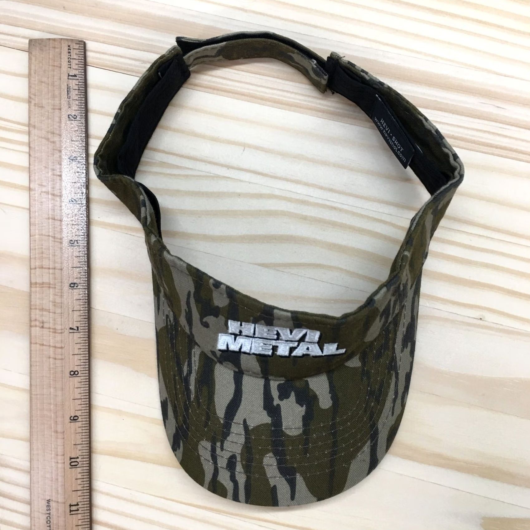Logo 7 Hevi Metal Visor Hat Mens Brown OS Adjustable Curved Brim Embroidered Logo Size ONE SIZE - 4 Thumbnail