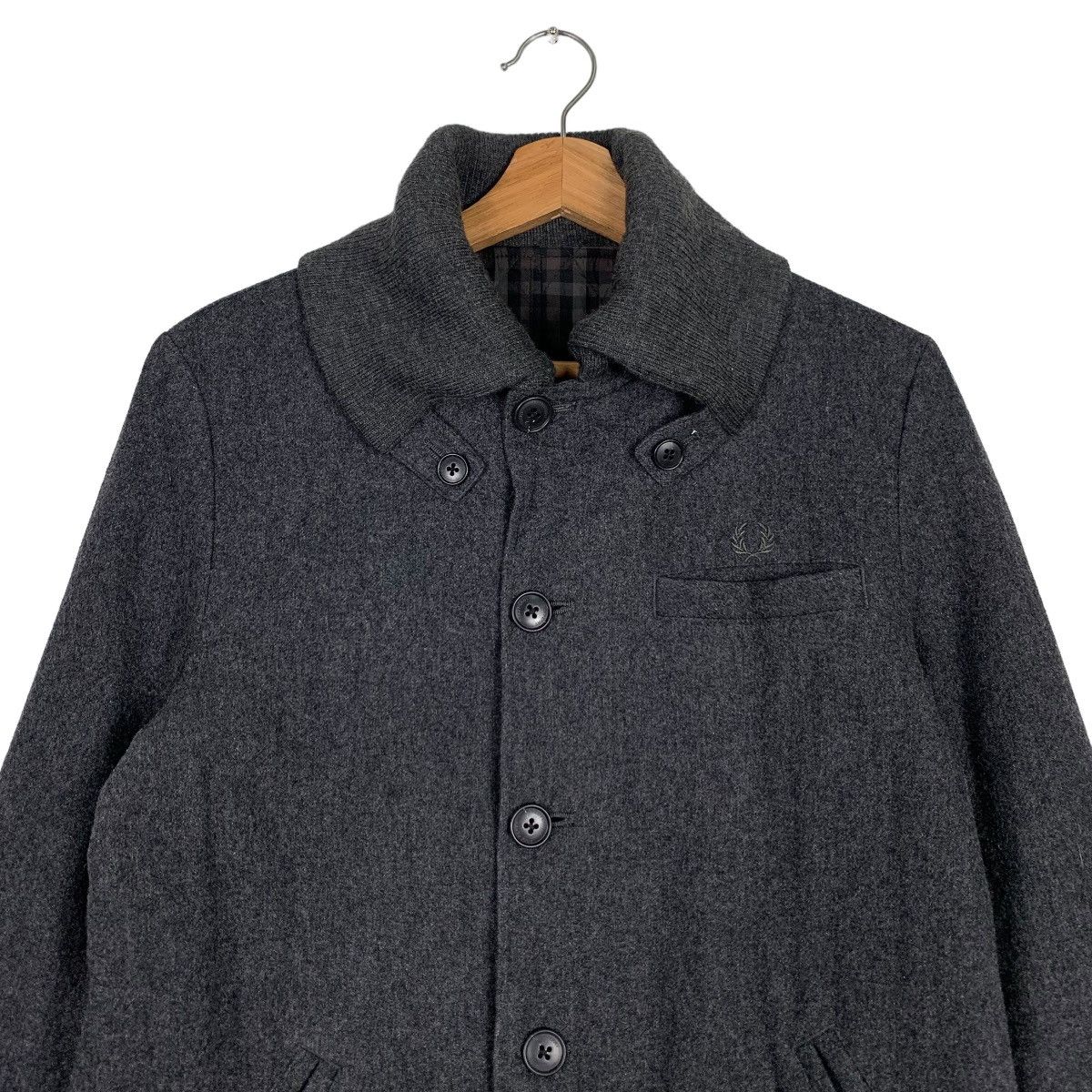 Fred Perry FRED PERRY Reversible Checked Wool Casual Jacket #0149-C8 Size US S / EU 44-46 / 1 - 3 Thumbnail