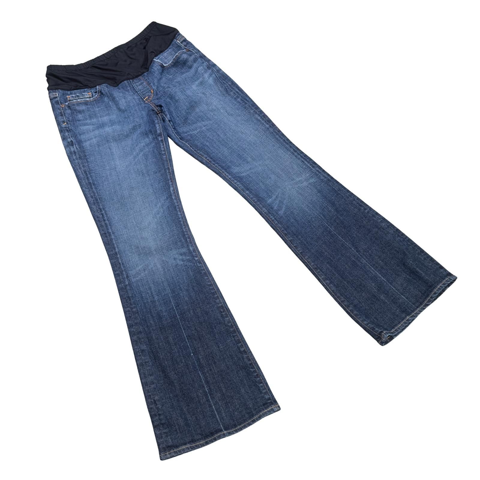 7 For All Mankind 7 For All Mankind Maternity Jeans Bootcut Blue 32 Size 32" / US 10 / IT 46 - 2 Thumbnail