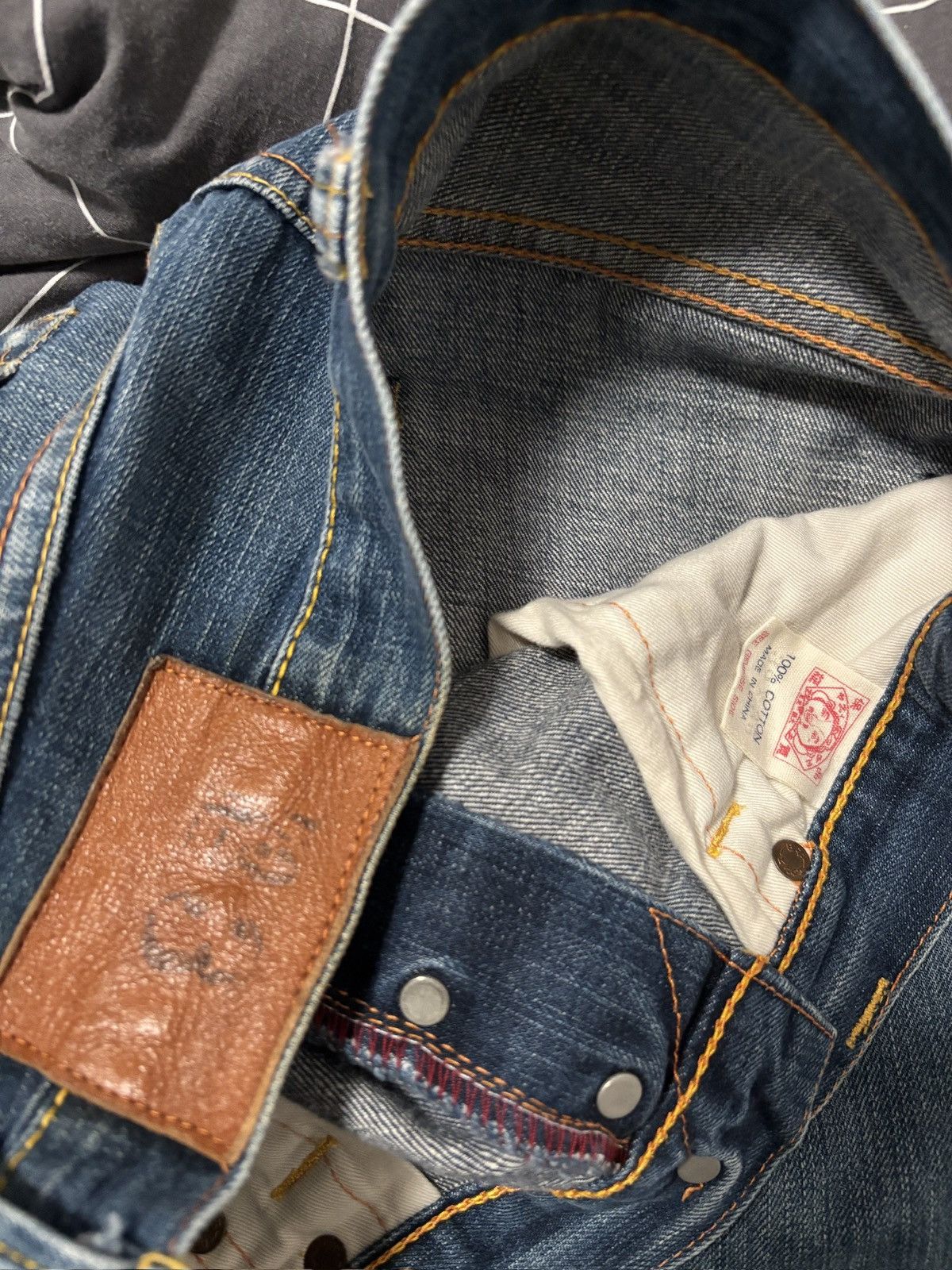 Evisu Vintage Evisu red seagull jeans Size US 31 - 6 Thumbnail