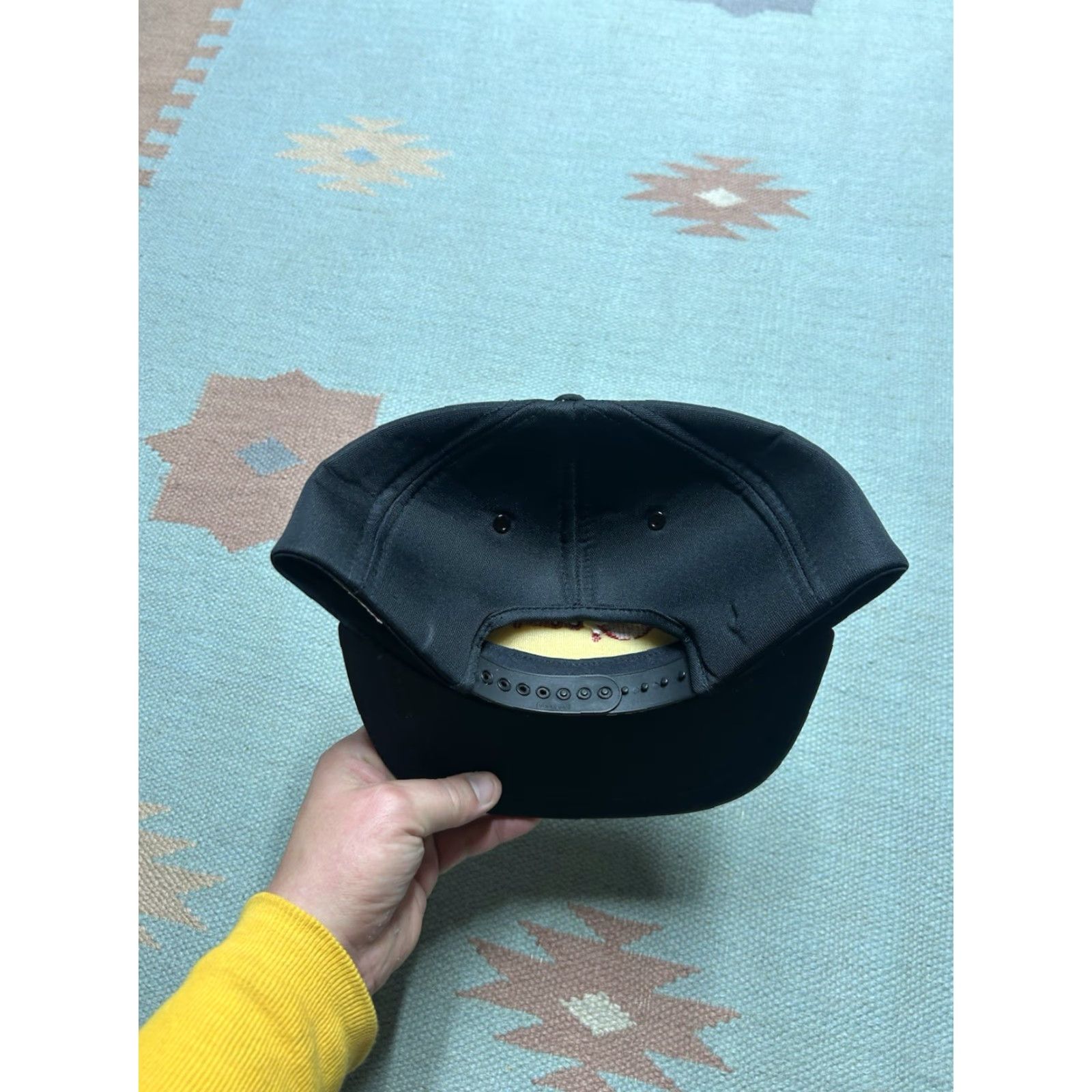 Vintage VINTAGE SnapBack hat cap con Agra Berger and company farm black red adjustable Mens Adjustable Black Size ONE SIZE - 4 Thumbnail