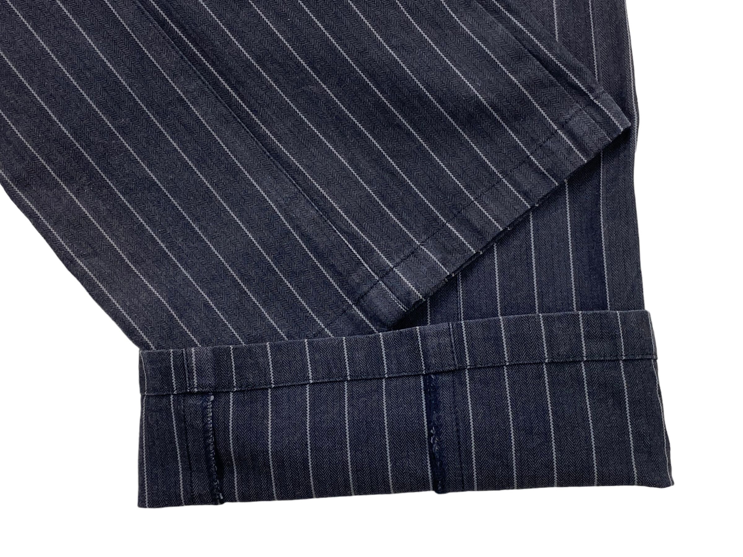 Japanese Brand Parashuto Bootcut Pants Stripes Flare Pants Size 26" / US 2 / IT 38 - 8 Thumbnail