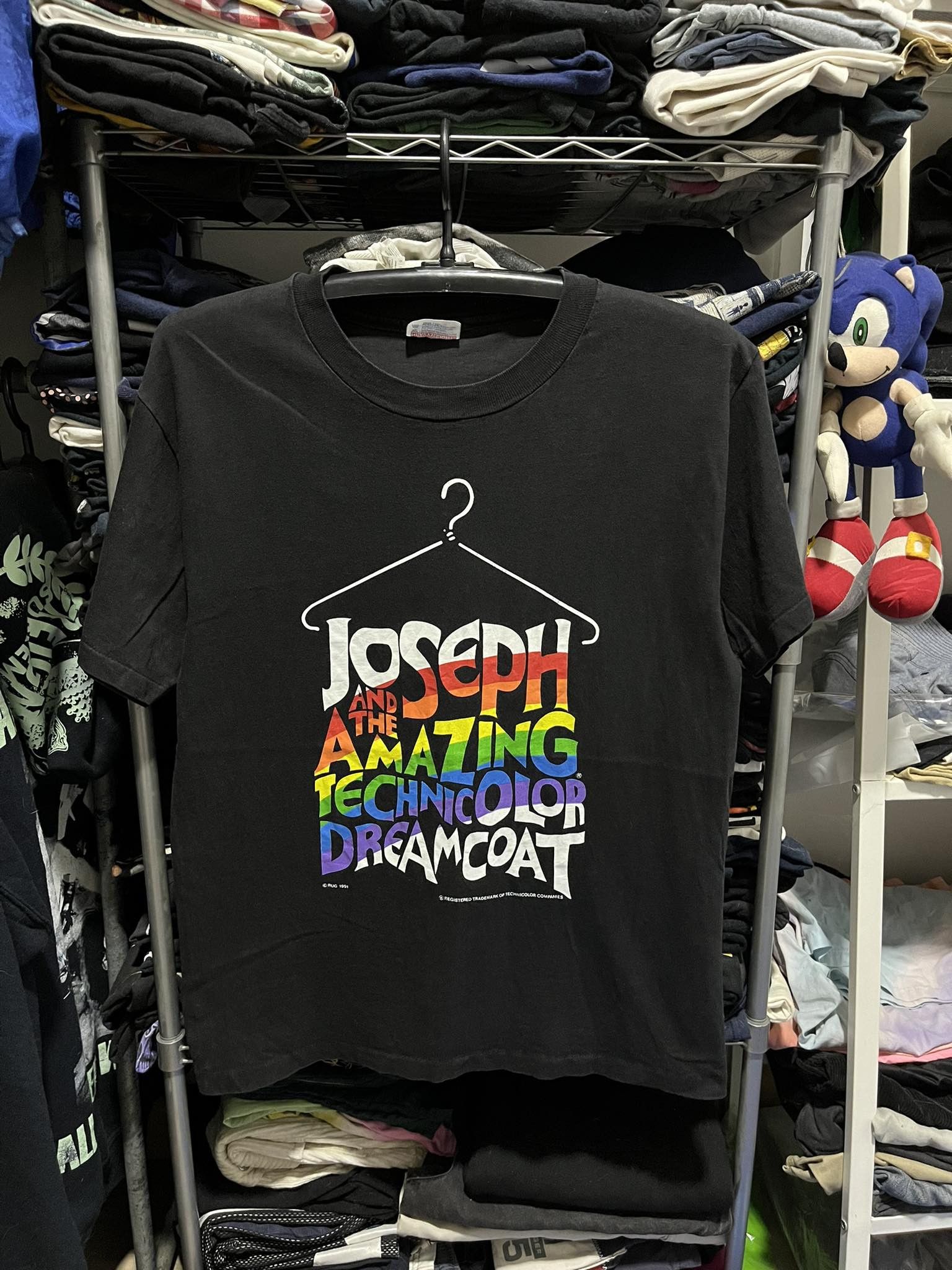 Vintage 90s Joseph and the Amazing Technicolor Dreamcoat Musical Comedy T Shirt popular Medium Size