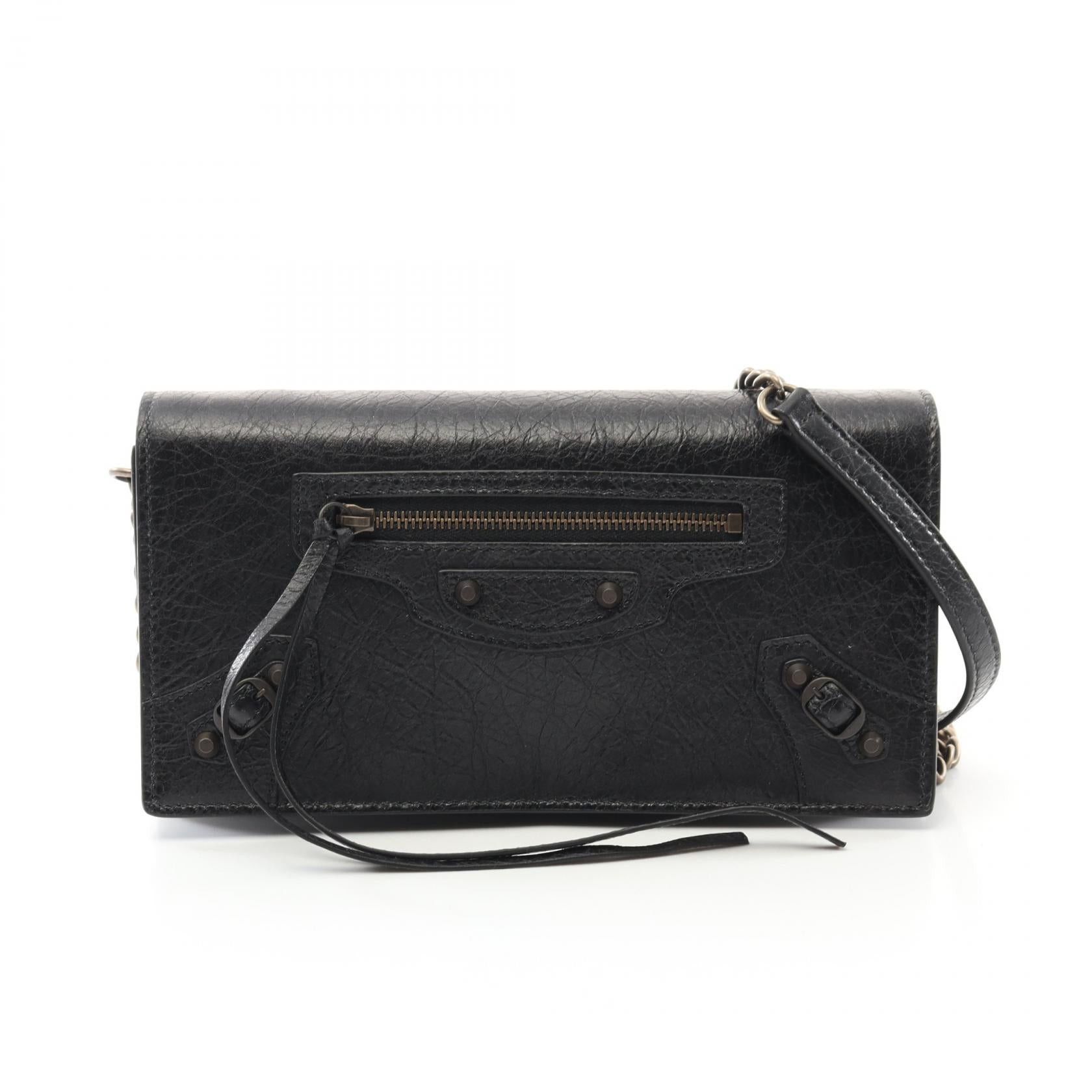 Balenciaga Balenciaga City Shoulder Bag Leather Black Size ONE SIZE - 1 Thumbnail