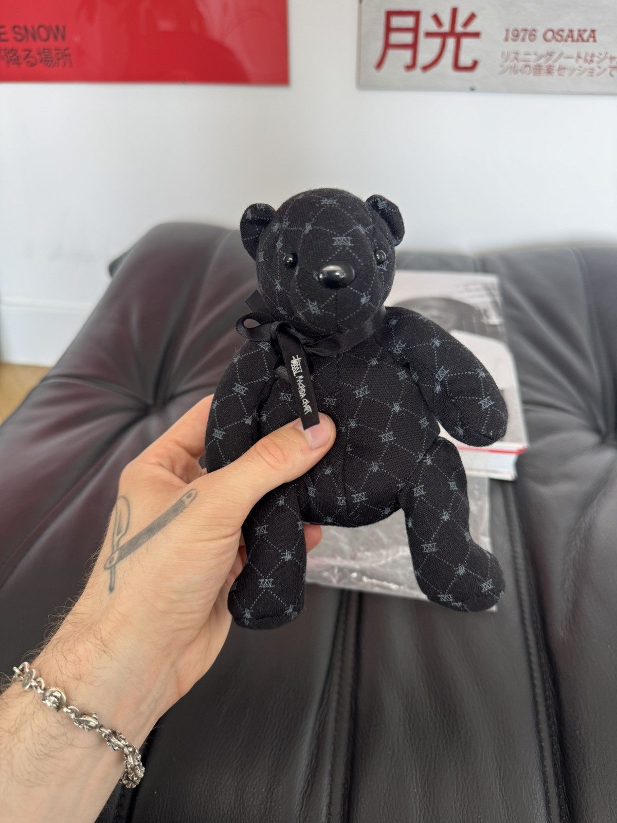 Stussy Stussy monogram ss link teddy bear vintage black rare hype Size ONE SIZE - 3 Thumbnail