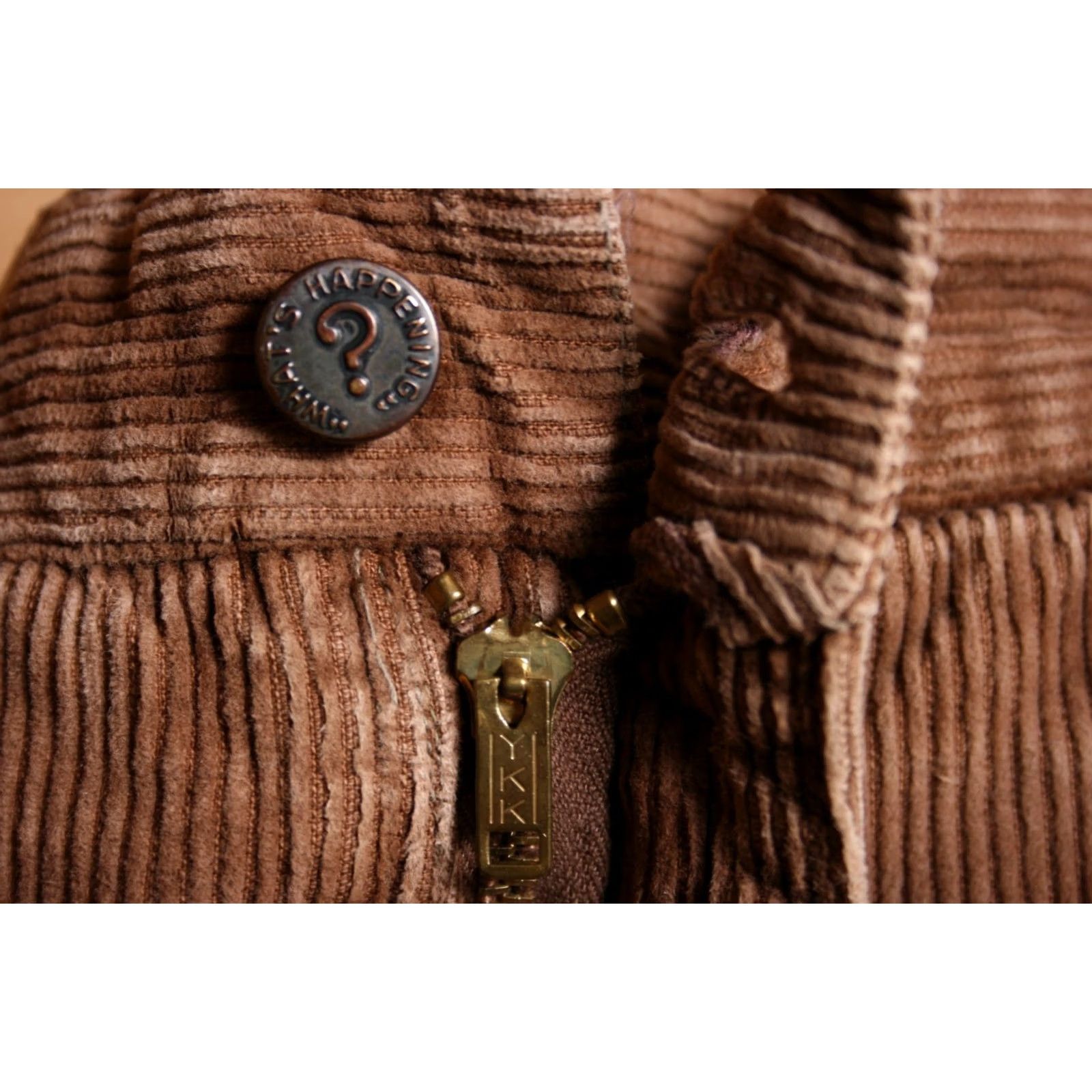 Vintage VINTAGE Whats Happening? Brown Corduroy High Rise Straight Leg Pants 33x30 Mens Pants Corduroy 90s Size US 33 - 7 Thumbnail