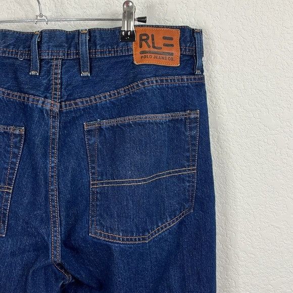 Ralph Lauren Ralph Lauren Brixton Dark Blue Relaxed Men's Jeans Size US 34 / EU 50 - 5 Thumbnail
