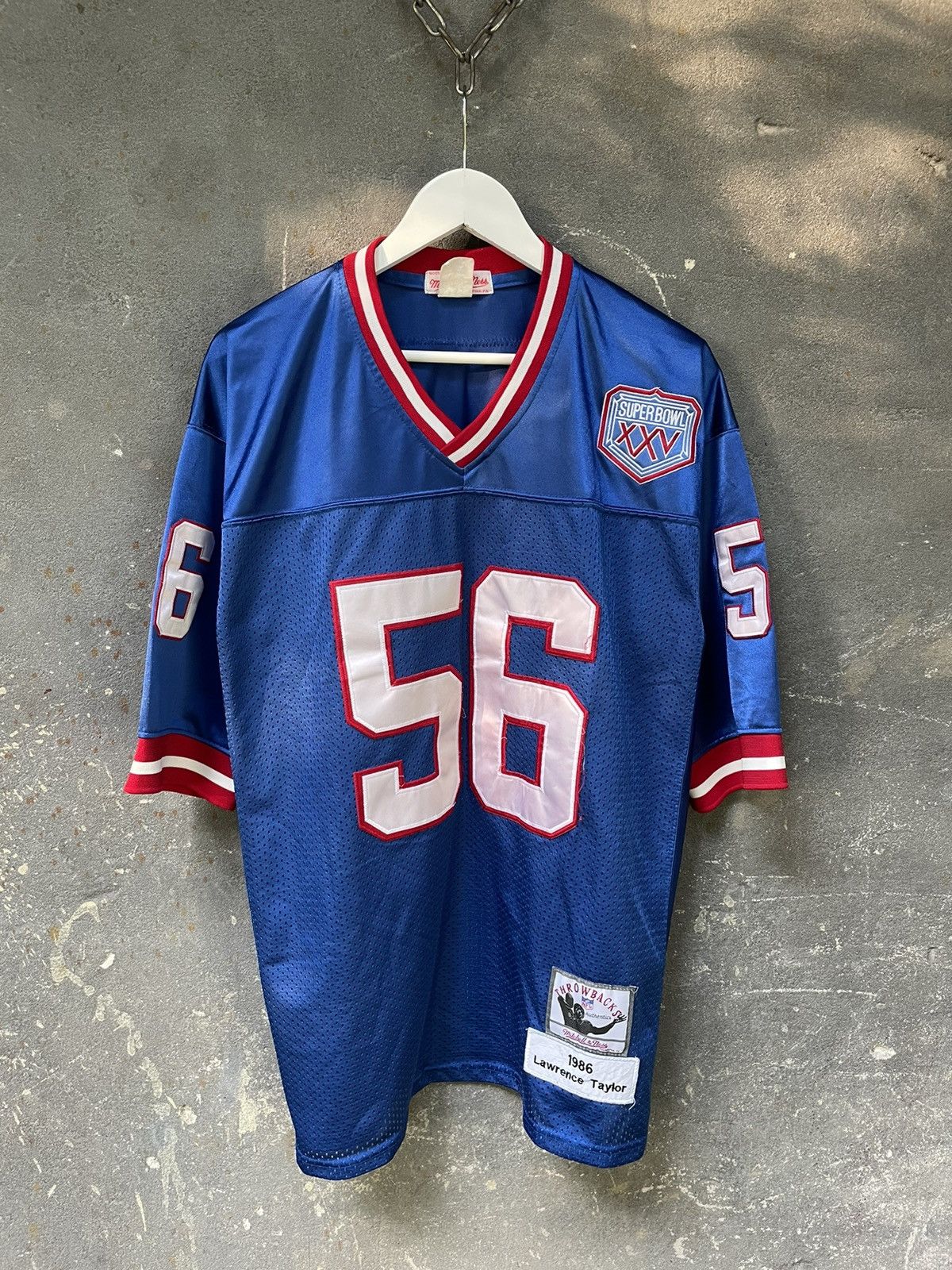 Mitchell & Ness × NFL × Vintage 1990 RARE Mitchell & Ness NFL Lawrence Taylor Vintage Jersey Size US XL / EU 56 / 4 - 2 Thumbnail