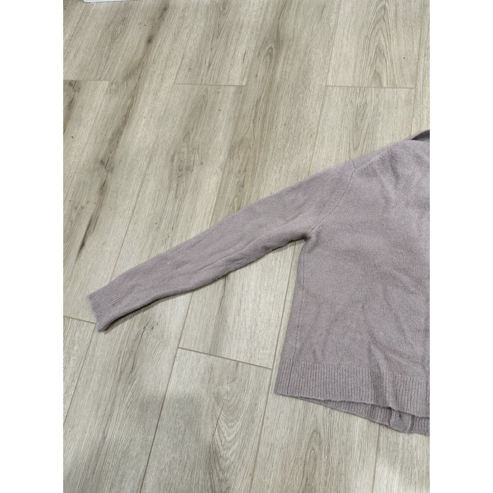 Vintage Jenni Kayne Cardigan Sweater Mauve Medium Cashmere Women Off Pink Purple Vintage? (no N/A) Size M / US 6-8 / IT 42-44 - 7 Thumbnail