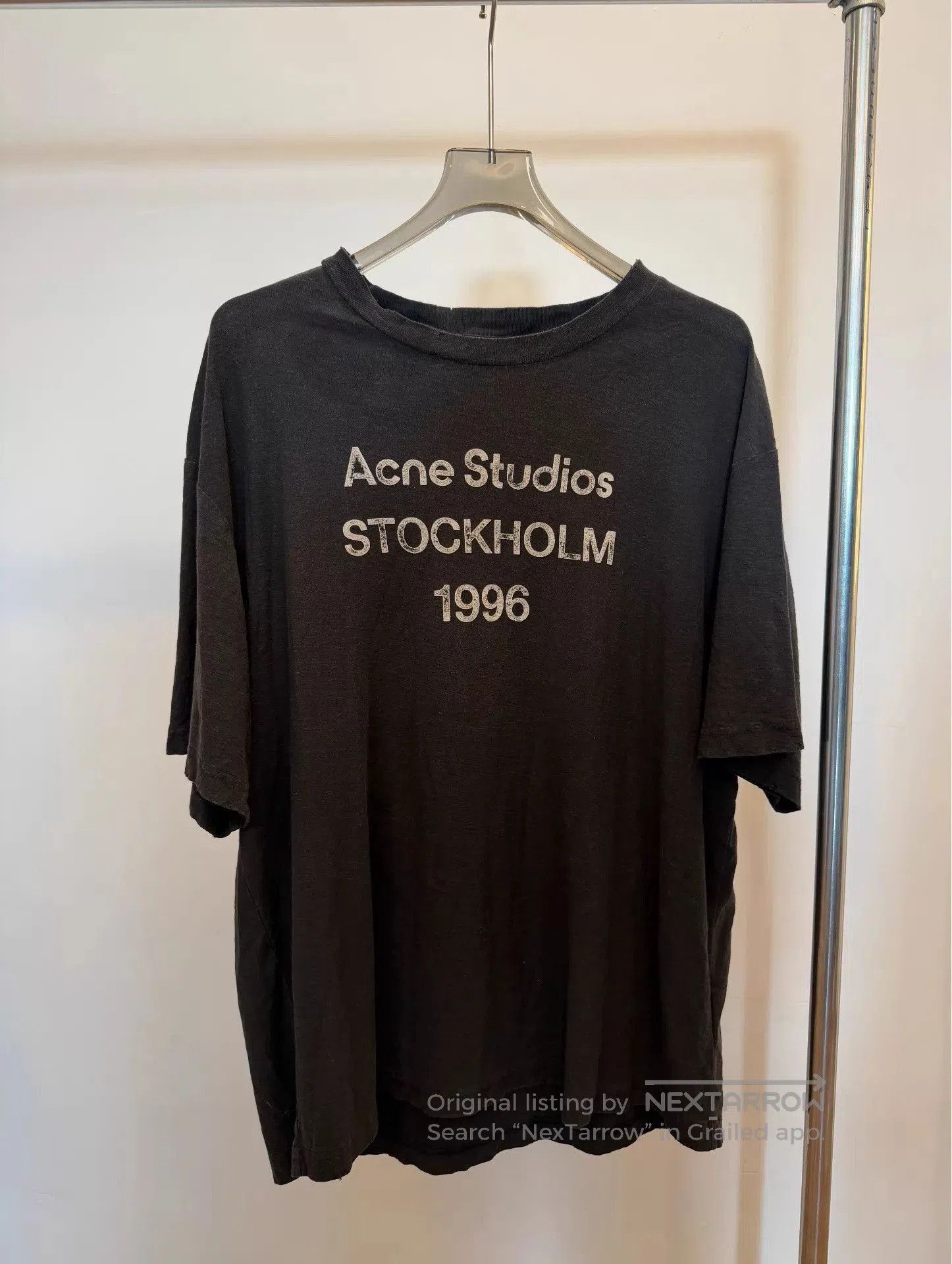 Acne Studios Black Short Sleeve Graphic Tee. Size US XS / EU 42 / 0 - 1 Thumbnail