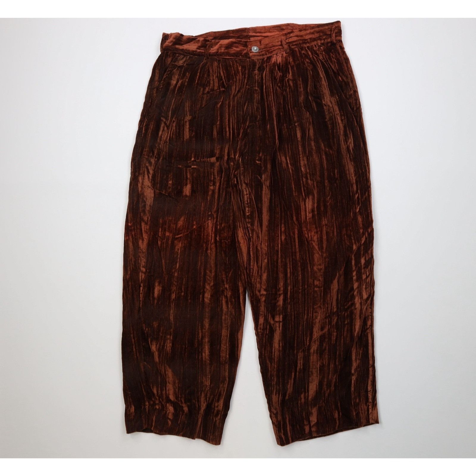 Vintage Vintage 90s Streetwear Velour Velvet Button Shirt Pants Size US L / EU 52-54 / 3 - 13 Thumbnail