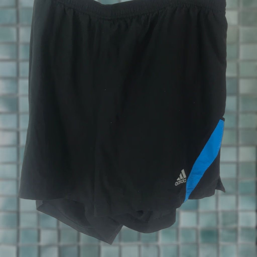 Adidas Adidas Mens Climacool Athletic Shorts XL Black Athletic Shorts Mens Climacool Elastic Waist Pull On Running Black XL Size US 36 / EU 52 - 1 Thumbnail