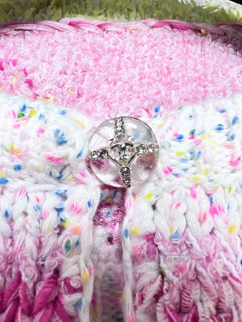 Chanel Chanel Love mixed colour pink and yellow striped knitted s Size XS / US 0-2 / IT 36-38 - 5 Thumbnail