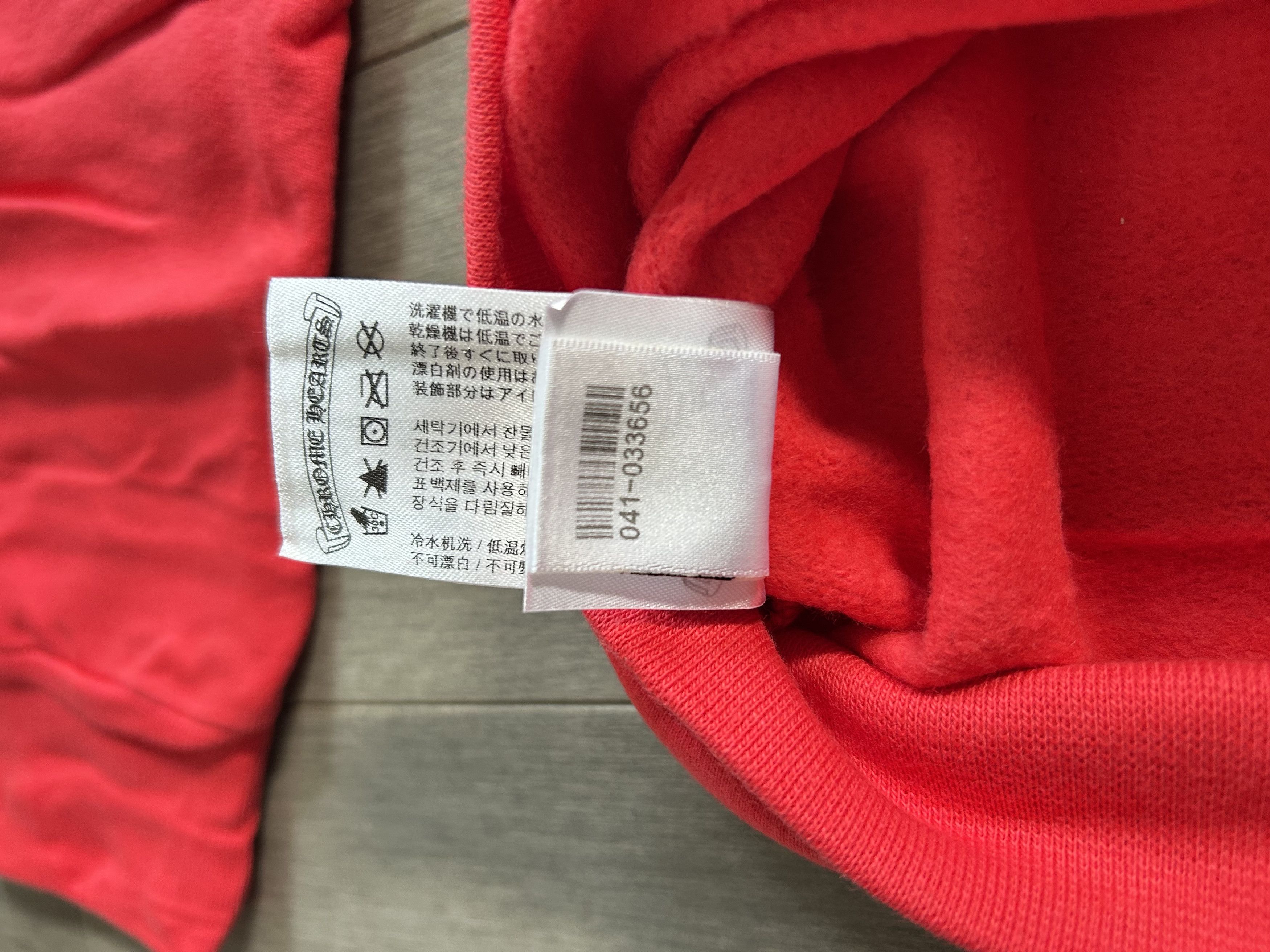 Chrome Hearts Chrome Hearts Red Stencil Web Hoodie Red Size US L / EU 52-54 / 3 - 8 Thumbnail