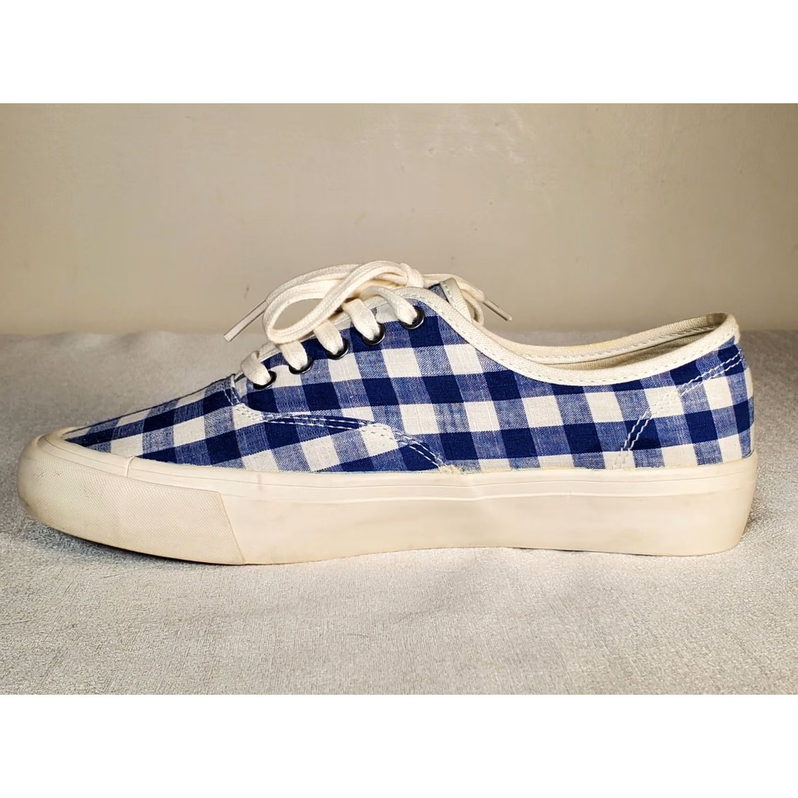 SeaVees SeaVees for J. Crew 06/64 Legend Sneaker in Blue Gingham Check Boat Shoe Women's US 8 Hidden Backwards? Size US 8 / IT 38 - 3 Thumbnail