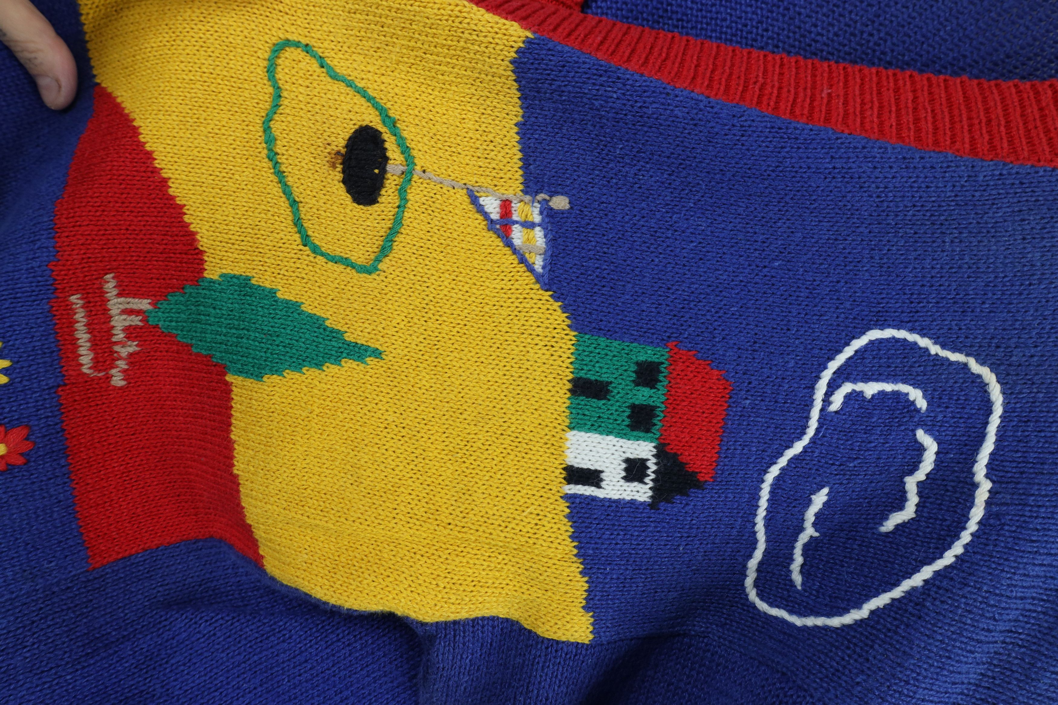 Vintage Vintage 90s Streetwear Golf All Over Print Cardigan Sweater Size L / US 10 / IT 46 - 7 Thumbnail