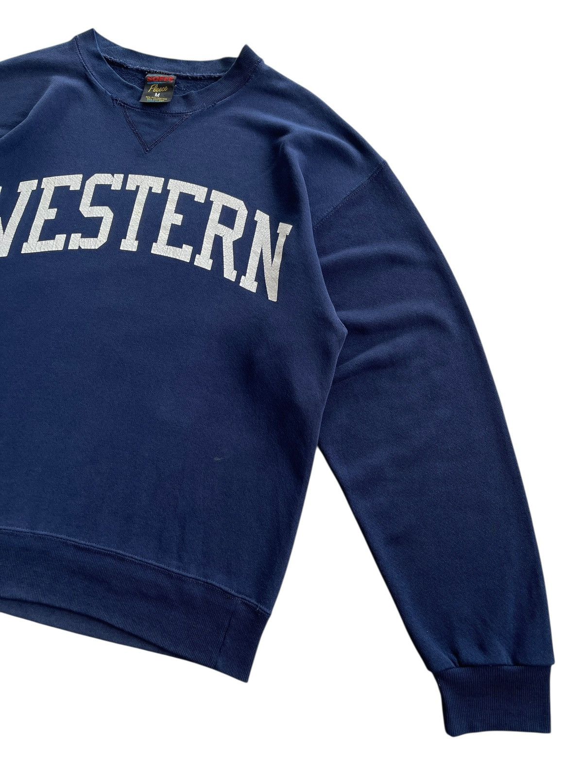 Vintage 90s Soffe Western Distressed Navy Blue Sweatshirt Size US M / EU 48-50 / 2 - 4 Thumbnail