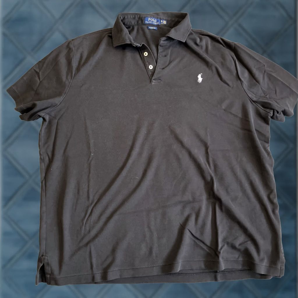 Ralph Lauren Polo Ralph Lauren Super Soft Black Cotton Golf Polo XL White Pony Men Short Sleeve Regular Size XL Jumpers? Size US XL / EU 56 / 4 - 1 Thumbnail