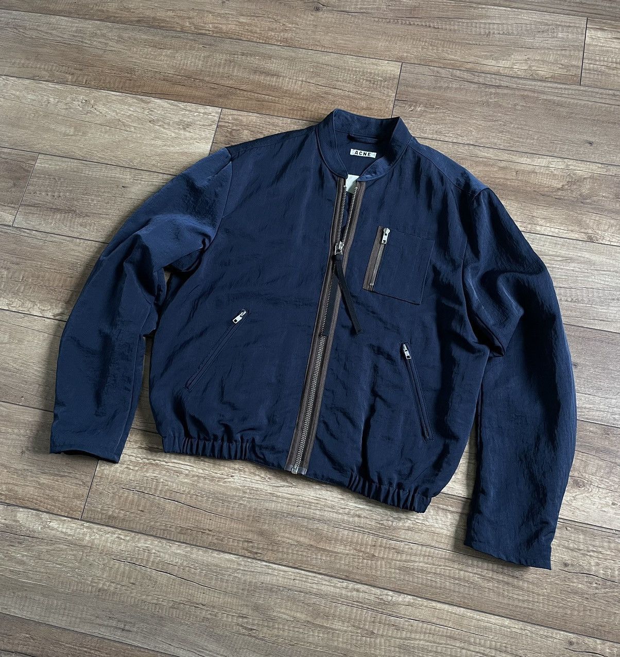 Acne Studios Acne Studios Cusack SS13 Nylon Shimmer Bomber Jacket Size US M / EU 48-50 / 2 - 6 Thumbnail