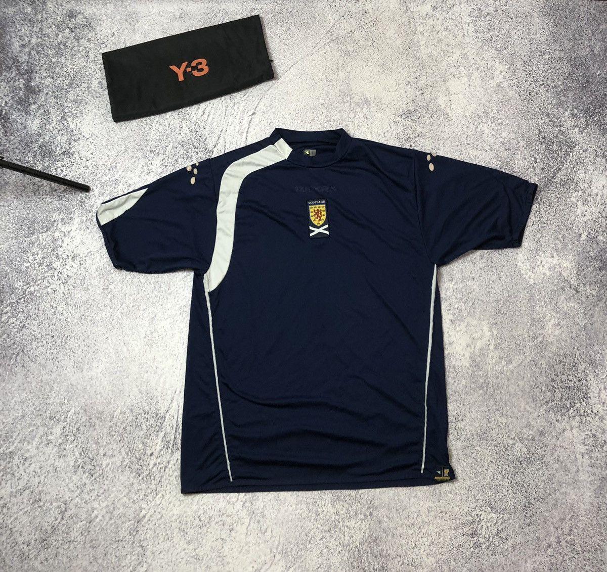 Diadora Vintage soccer jersey Diadora Scotland 🏴󠁧󠁢󠁳󠁣󠁴󠁿 size L retro jersey Size US L / EU 52-54 / 3 - 1 Thumbnail