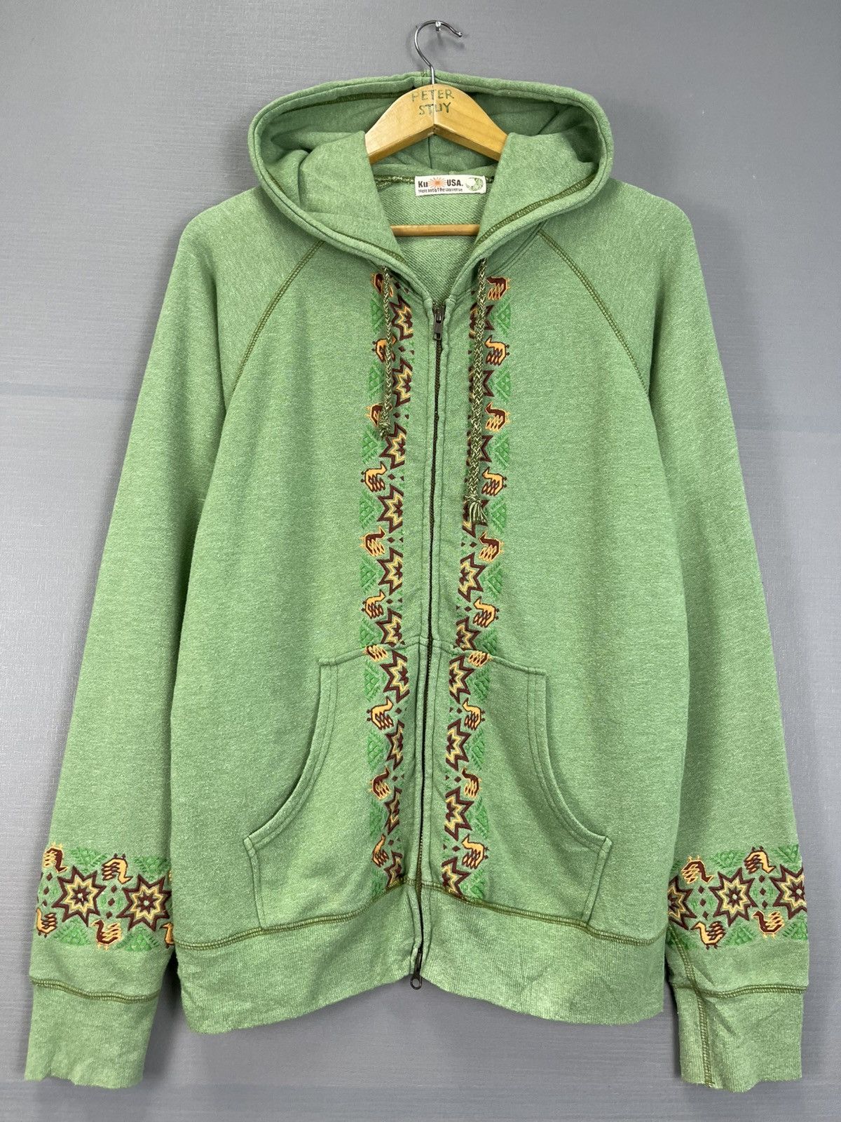 Japanese Brand Vintage Ku USA Hoodie Size US M / EU 48-50 / 2 - 2 Thumbnail