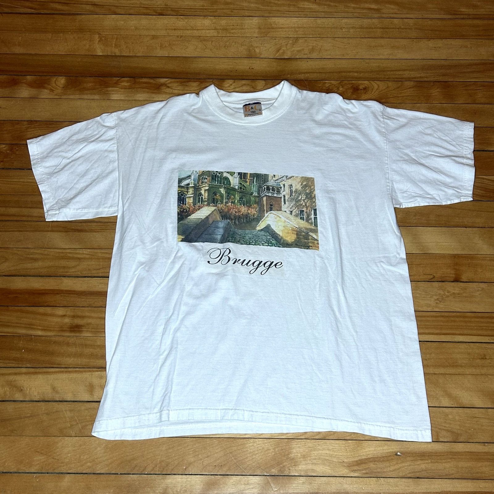 Vintage Y2K Brugge Art T-Shirt XL Size US XL / EU 56 / 4 - 2 Thumbnail