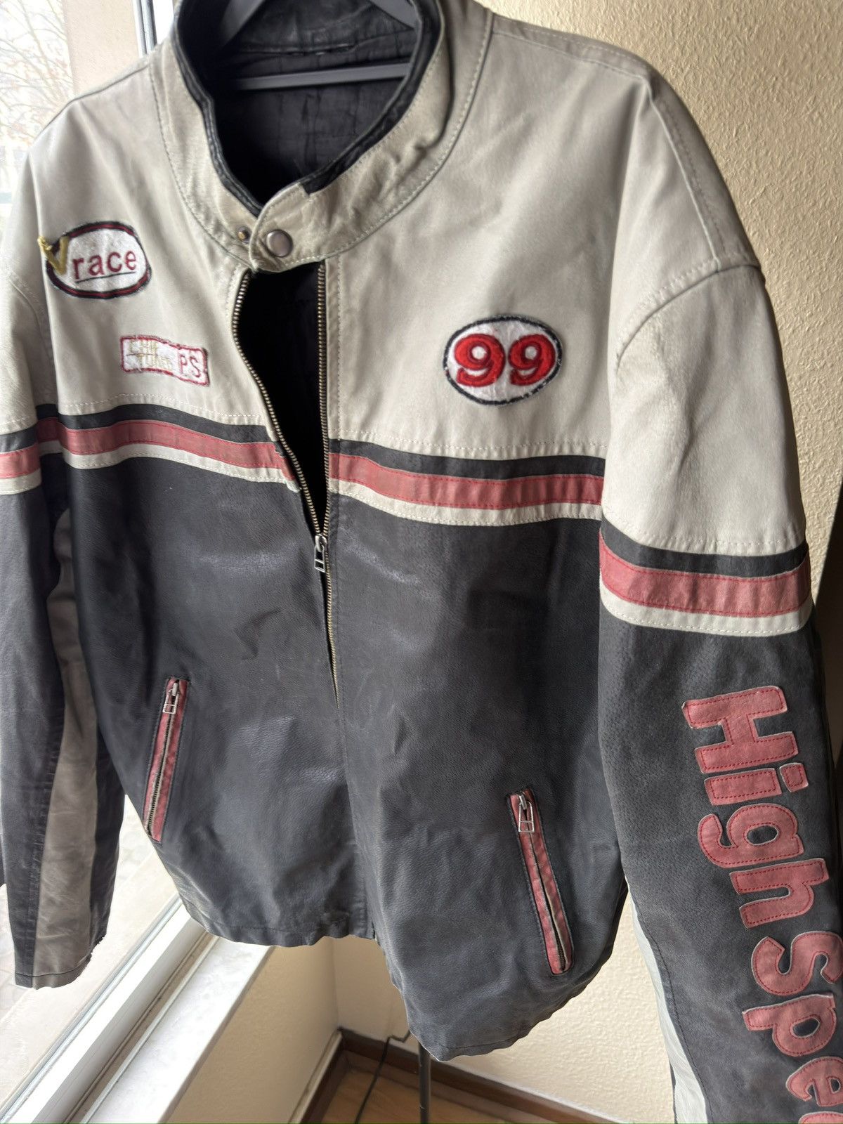 Vintage Racing vintage leather jacket Size US M / EU 48-50 / 2 - 9 Thumbnail
