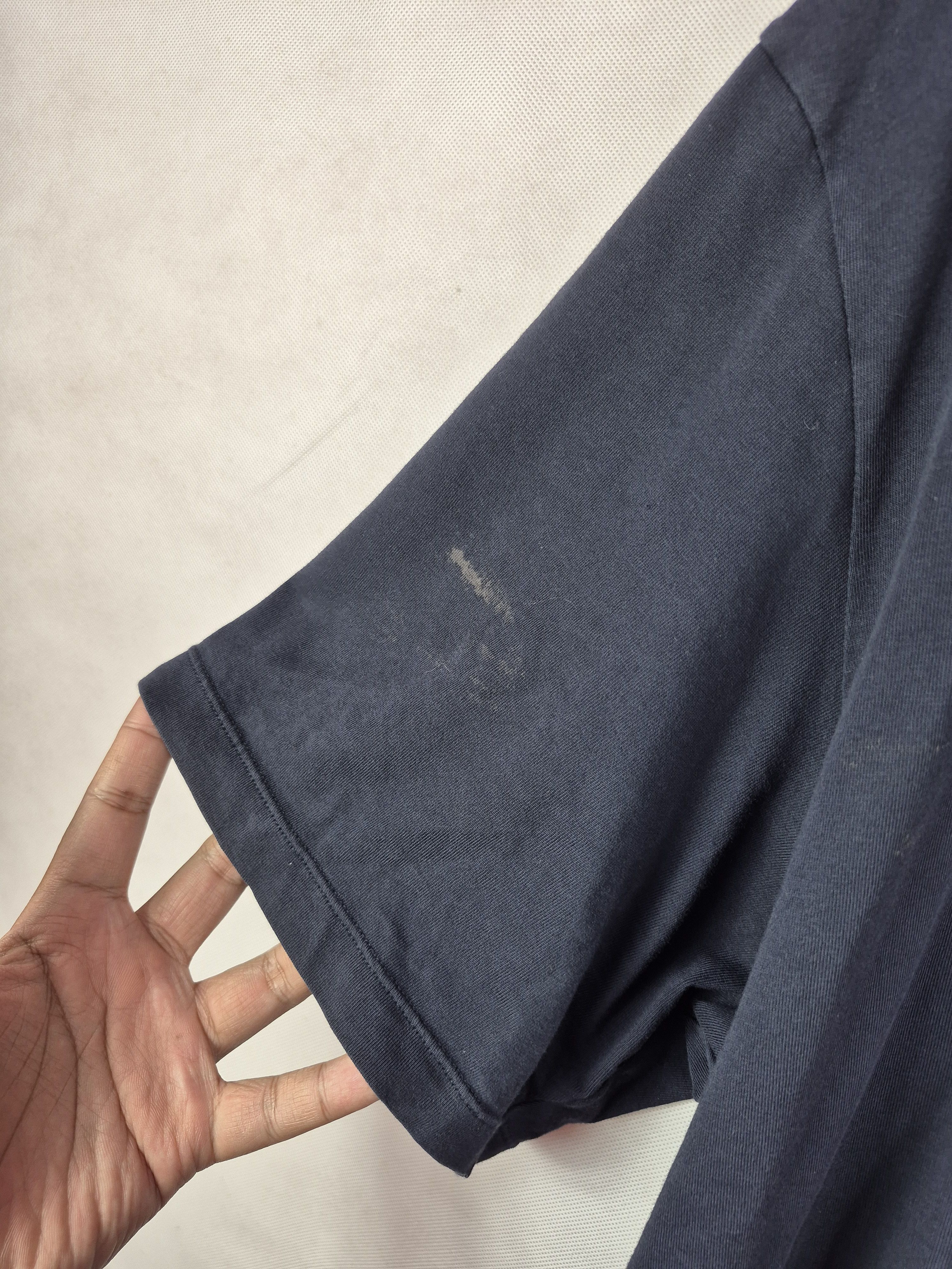 Japanese Brand 🔥 Uniqlo Airism Navy Plain Tee Size US XXL / EU 58 / 5 - 5 Thumbnail