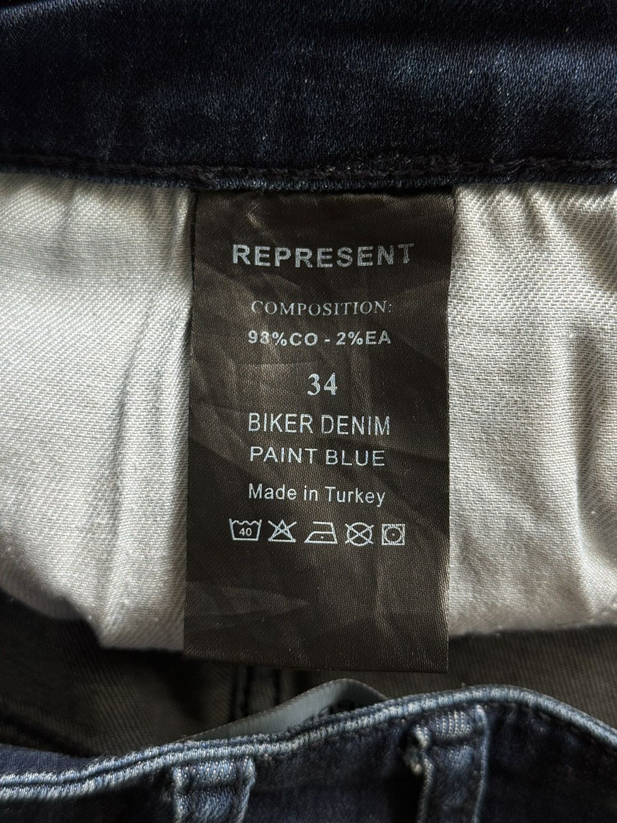 Represent Clo. Represent biker jeans denim pants Size US 34 / EU 50 - 7 Thumbnail