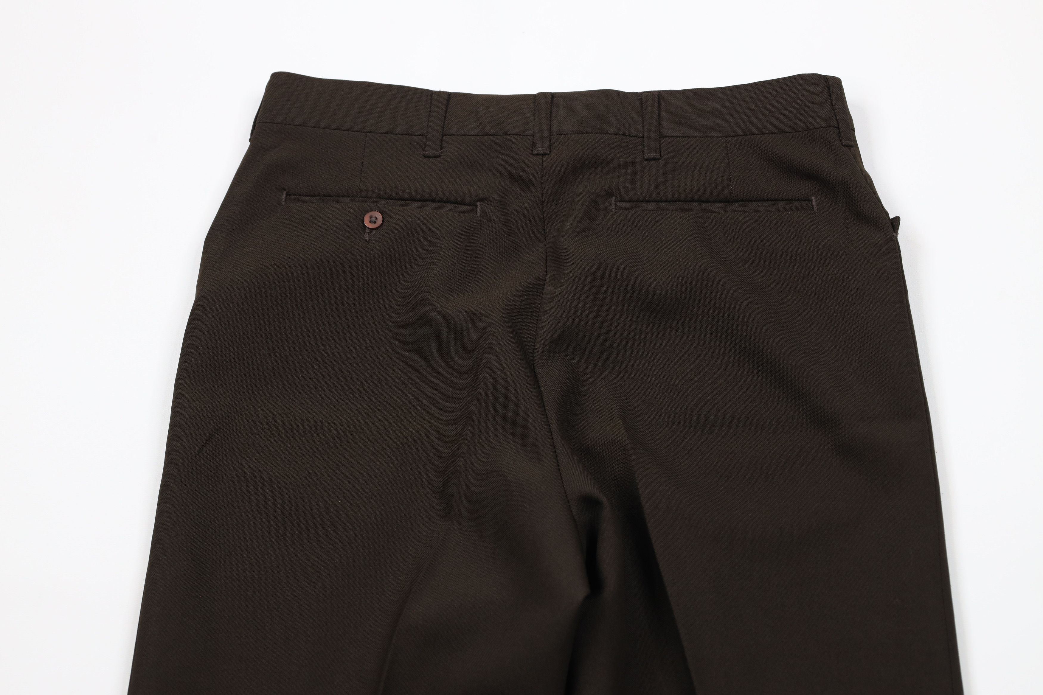 Vintage Vintage 90s Streetwear Flared Chino Pants Brown Polyester Size US 30 / EU 46 - 9 Thumbnail