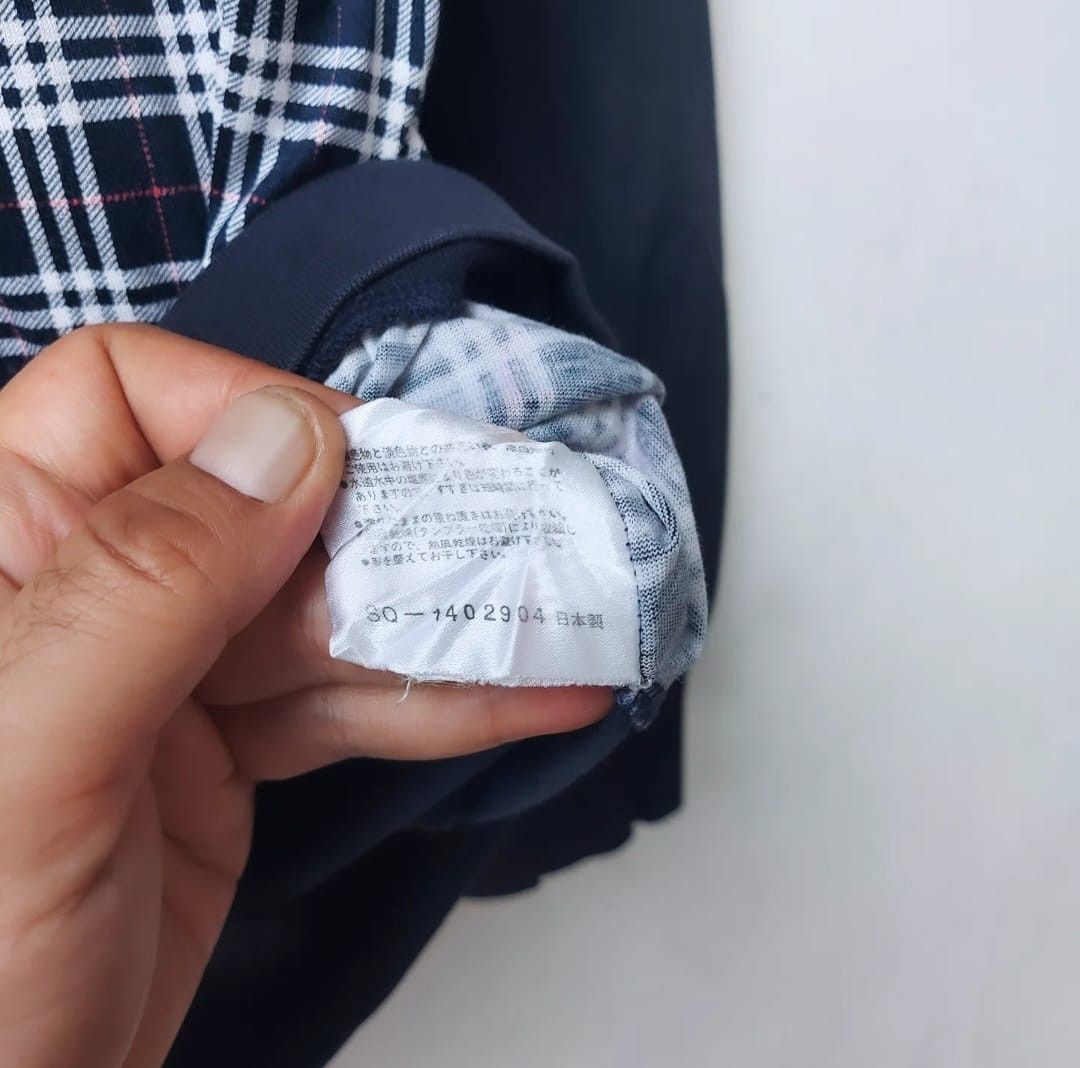 Burberry × Burberry Prorsum × Vintage Vtg Burberrys Novacheck Navy Half Button Sweatshirt Size US M / EU 48-50 / 2 - 11 Thumbnail