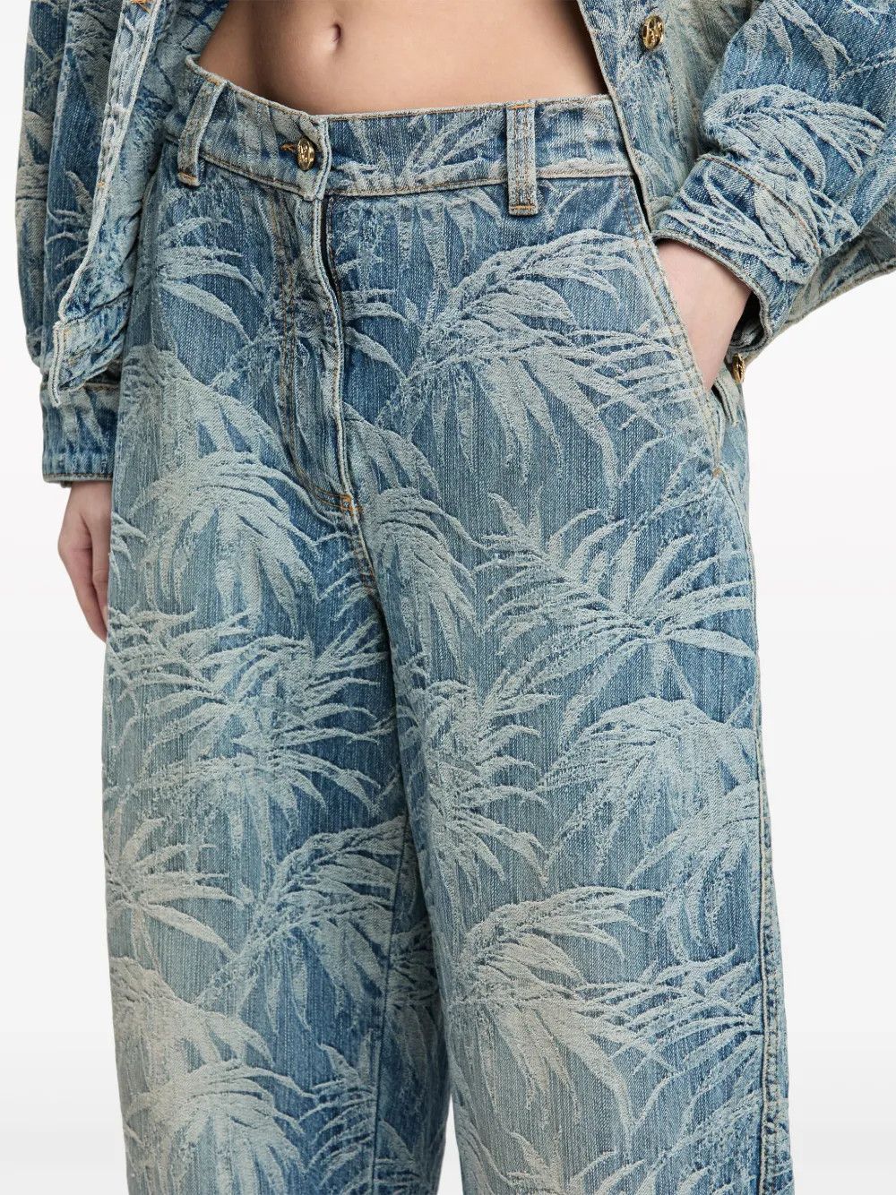 Palm Angels o1y1125 Denim Pant in Blue Size 27" / US 4 / IT 40 - 2 Thumbnail