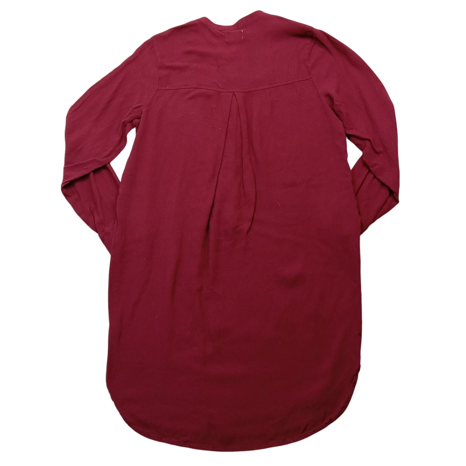 Old Navy Old Navy Dress S Women's Long Sleeve Hidden Buttons Viscose Size S / US 4 / IT 40 - 2 Thumbnail