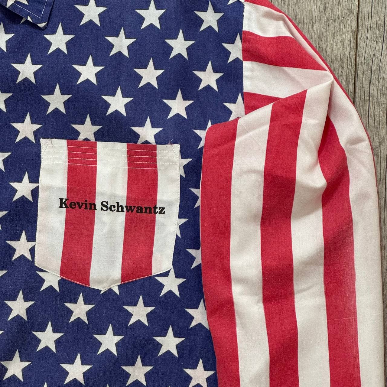 Vintage Vintage Kevin Schwantz Racing Americana Shirt Size US XL / EU 56 / 4 - 3 Thumbnail