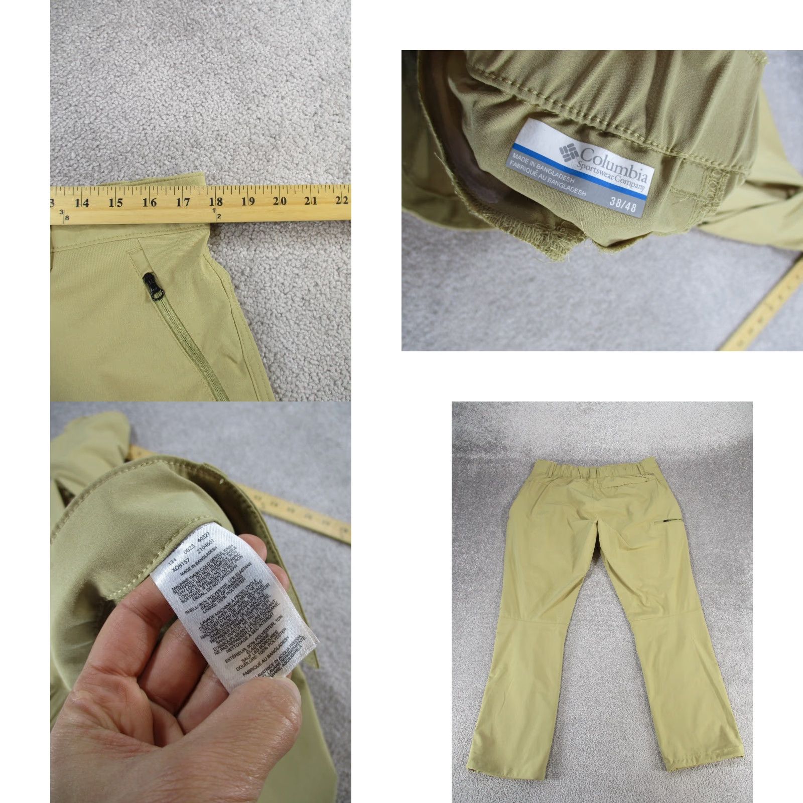 Vintage Columbia Mens Pants 38 Khaki Beige Lightweight Cargo Pocket Hiking Cargo Pocket Size US 38 / EU 54 - 8 Thumbnail