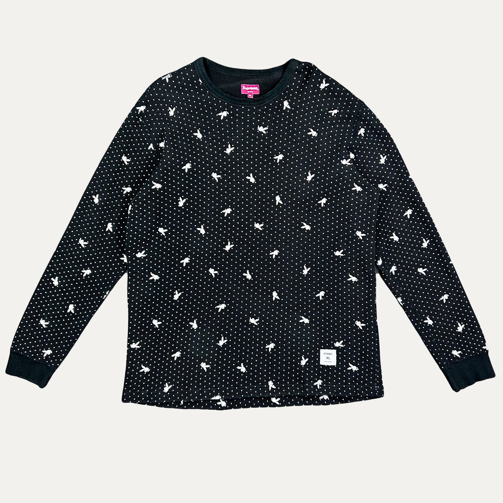 Supreme Supreme Playboy Waffle Thermal Longsleeve Size US XL / EU 56 / 4 - 1 Thumbnail