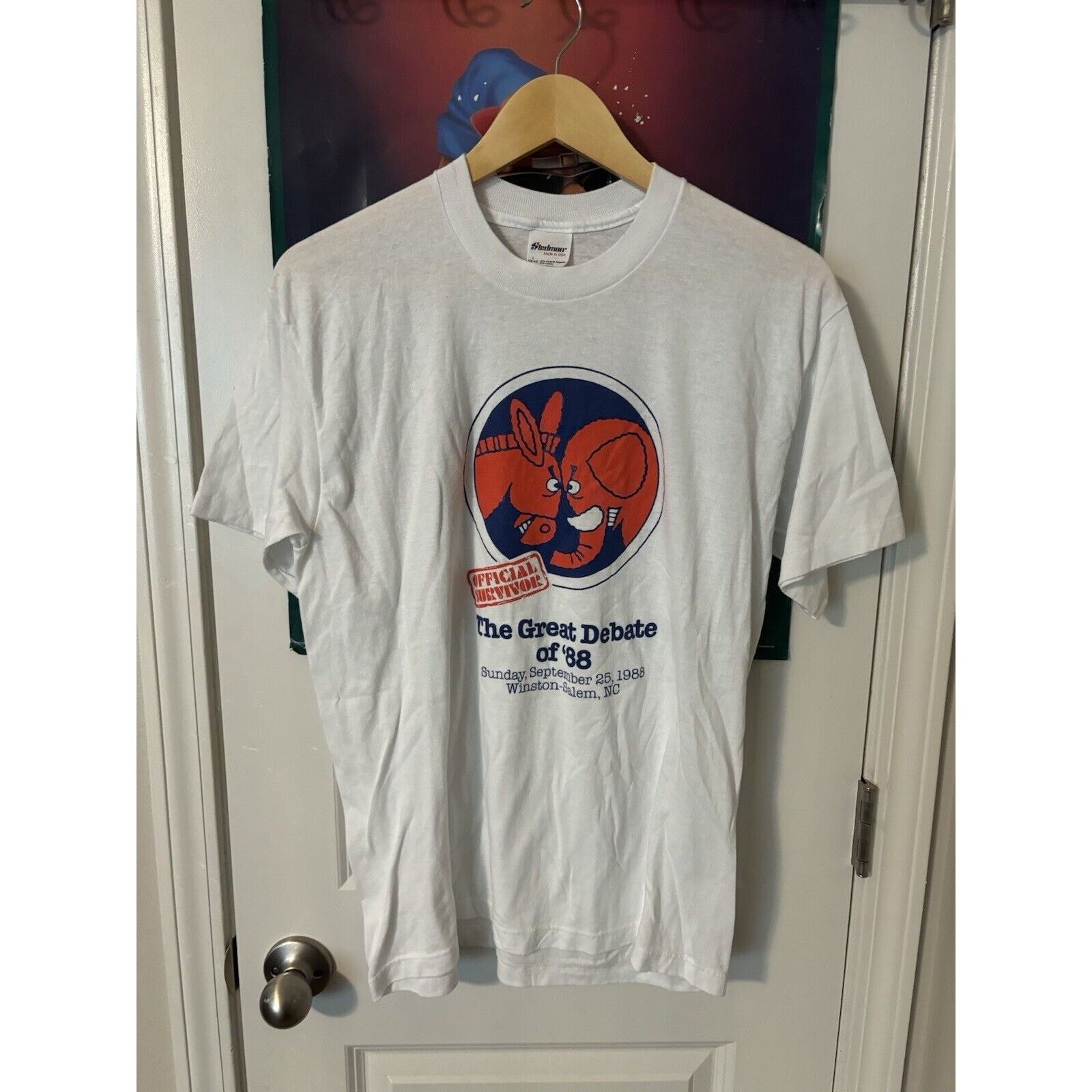 Other Vintage the great debate of 88 political T-shirt white Sz L Size US L / EU 52-54 / 3 - 1 Thumbnail