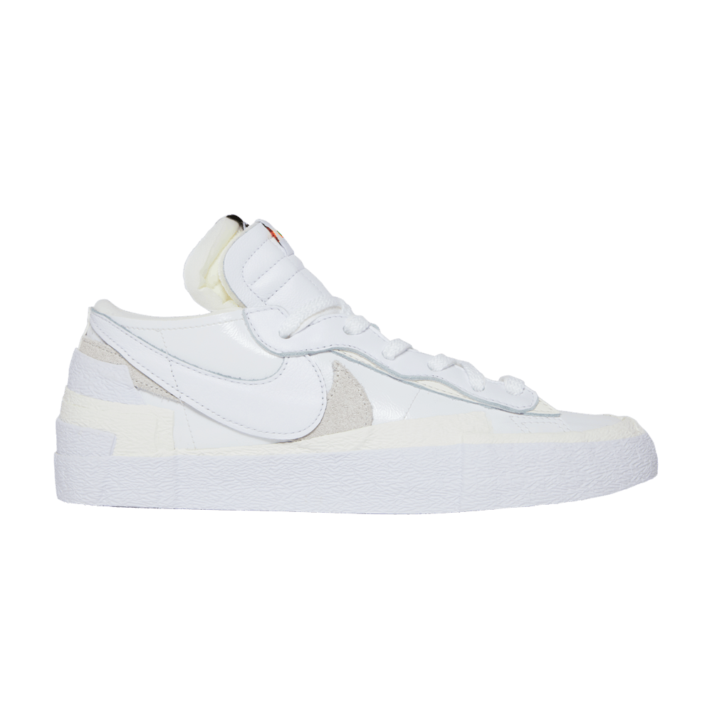 image of Sacai X Blazer Low White Patent Shoes, Men's (Size 7)