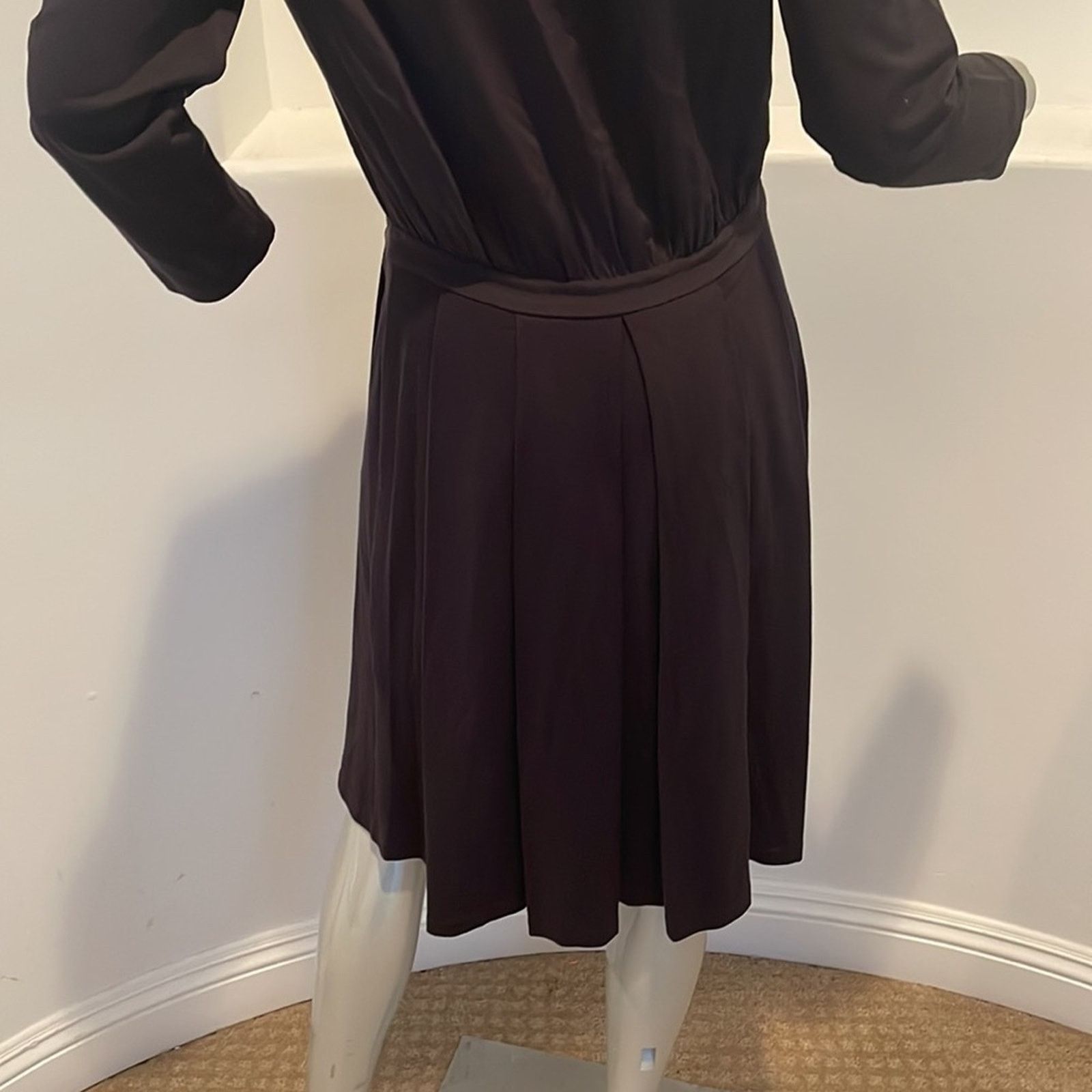 Lacoste Lacoste Pleated Black Shirt Dress Long Sleeve T38 US 6 Size M / US 6-8 / IT 42-44 - 13 Thumbnail