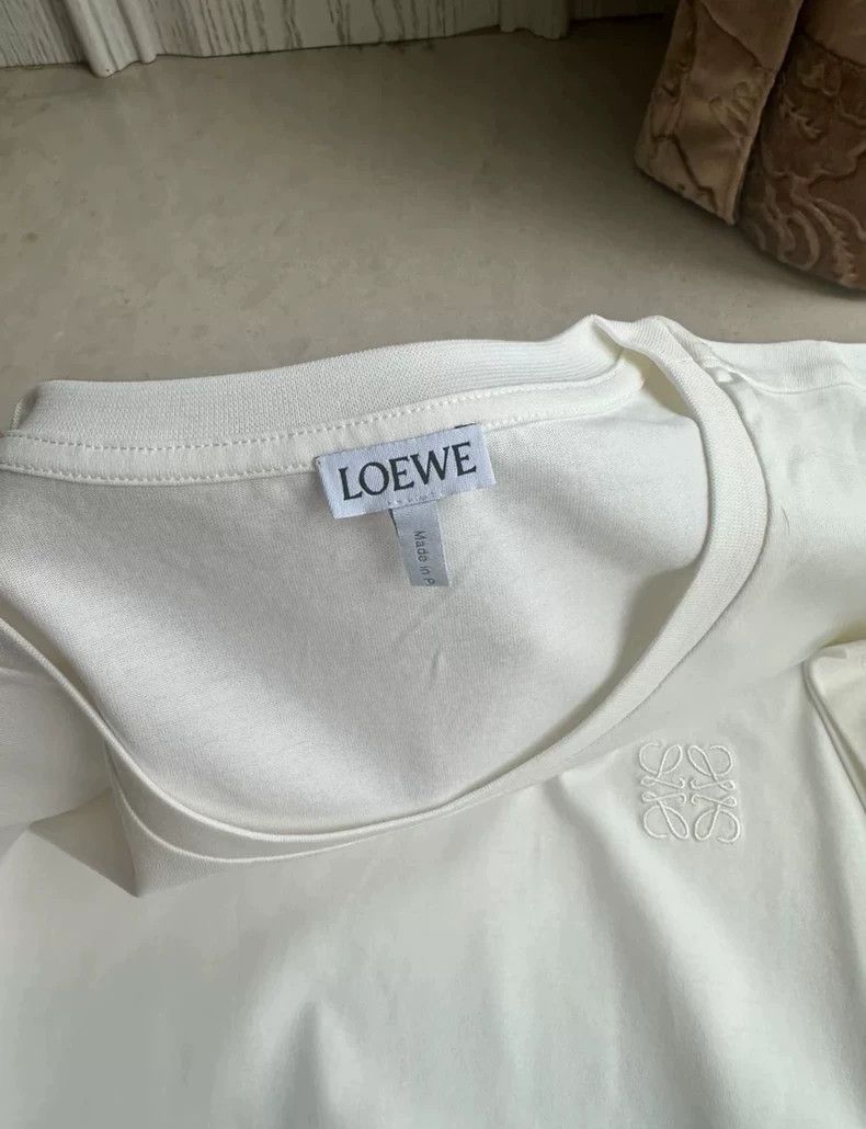 Loewe LOEWE Embroidered logo short sleeve T-shirt Size M / US 6-8 / IT 42-44 - 5 Thumbnail