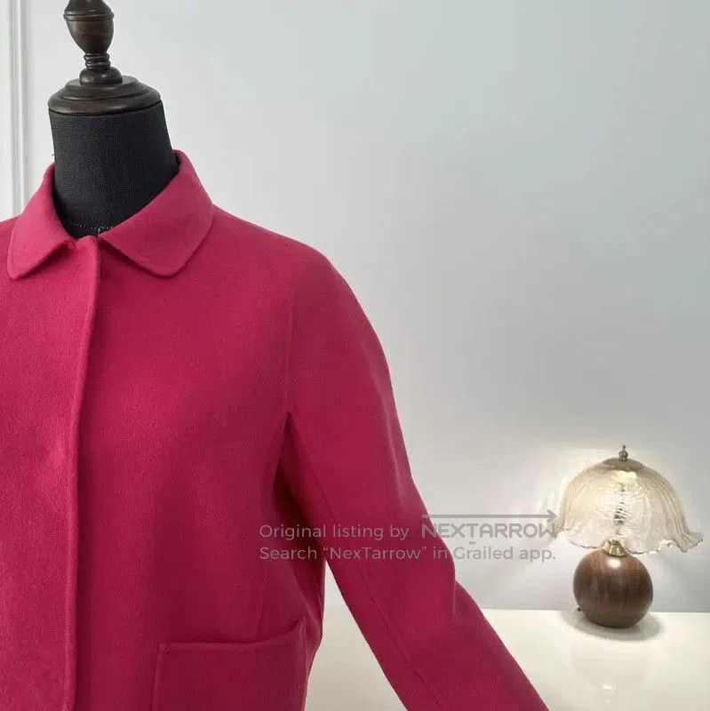 Max Mara MaxMara Pink Wool Women's Cardigan . Size M / US 6-8 / IT 42-44 - 5 Thumbnail