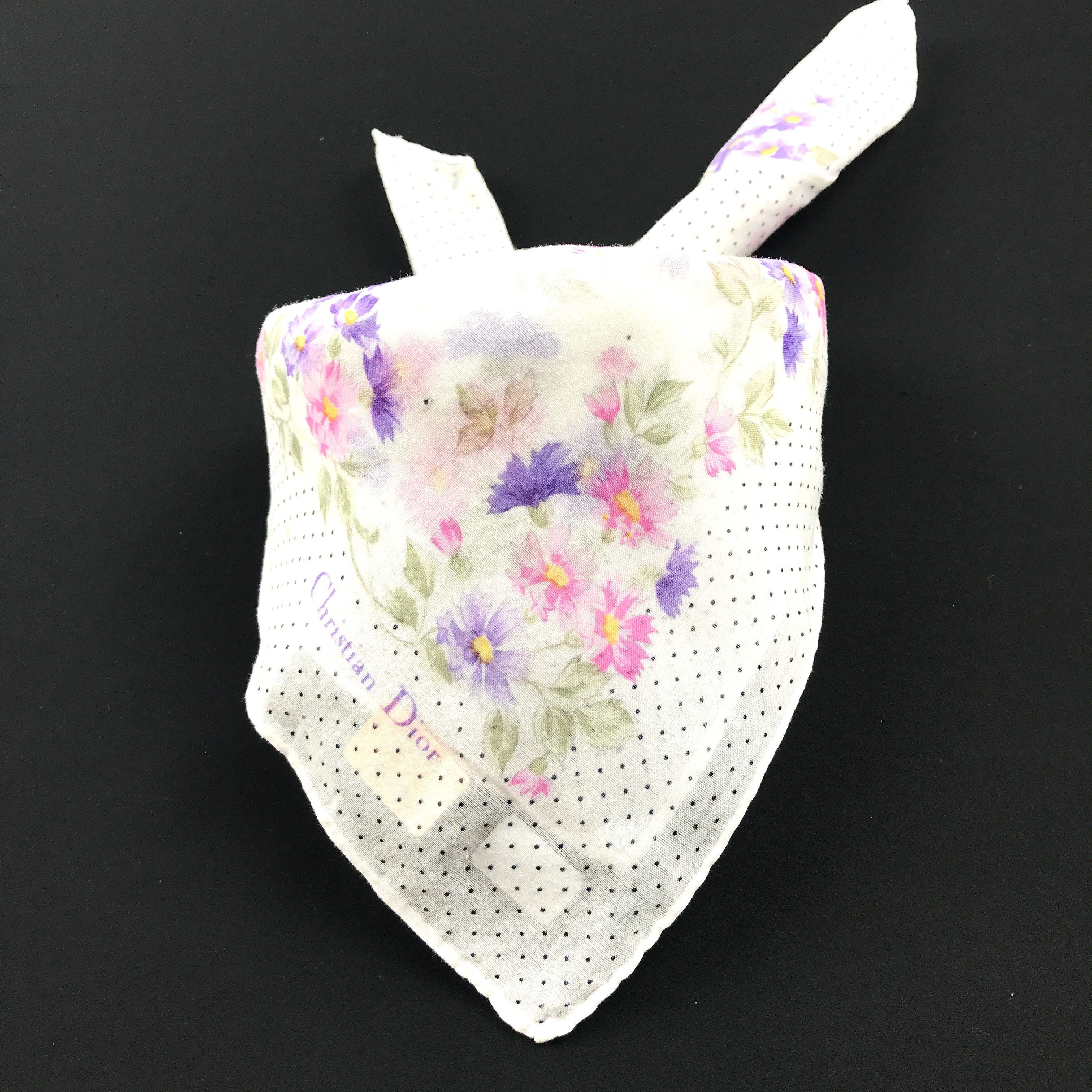 Christian Dior Monsieur × Vintage Vintage Christian Dior Bandana Neckerchief Handkerchief Size ONE SIZE - 4 Thumbnail