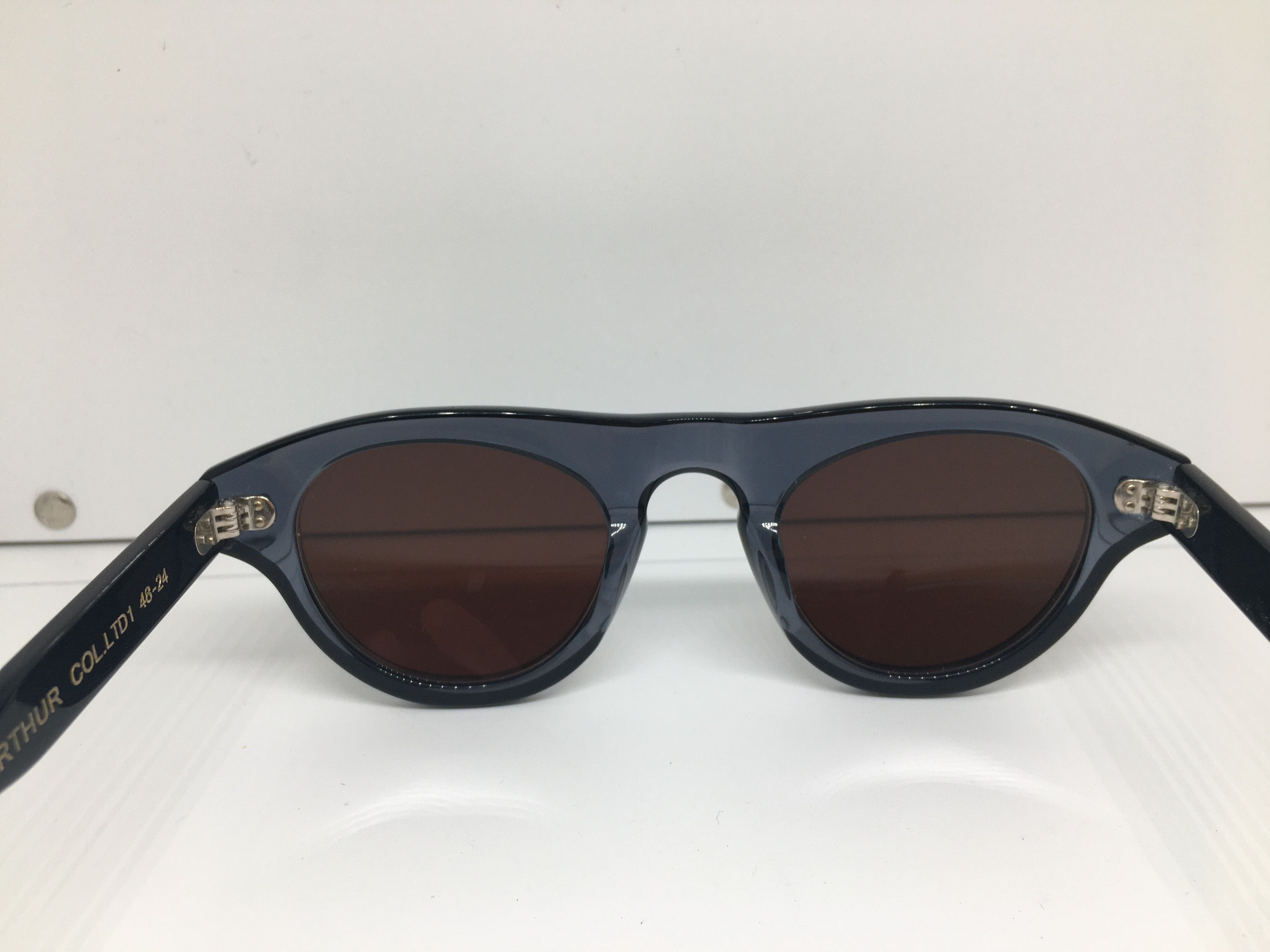 Other JL Arthur Clear Blue Acetate Sunglasses Frame Size ONE SIZE - 5 Thumbnail