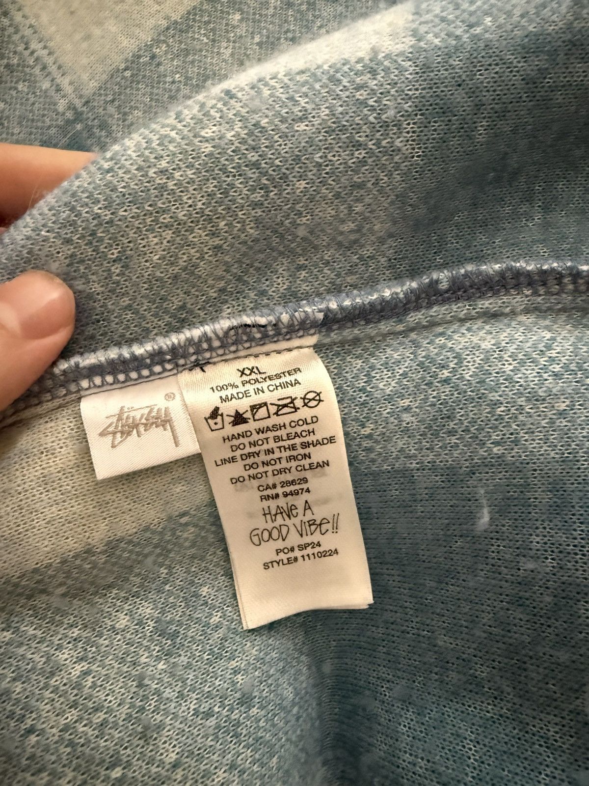 Stussy Stussy Shadow Plaid Zip Sherpa ‘Light Blue’ Size US XXL / EU 58 / 5 - 6 Thumbnail