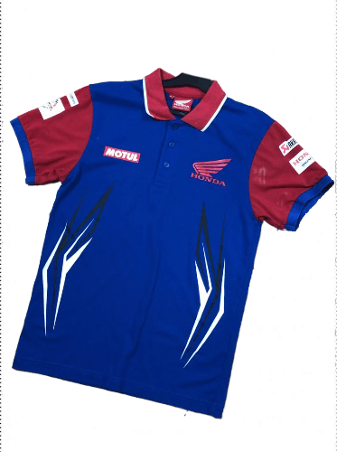 Honda Honda Team Motorrad Superbike Racing Polo Jersey Size US XS / EU 42 / 0 - 1 Thumbnail